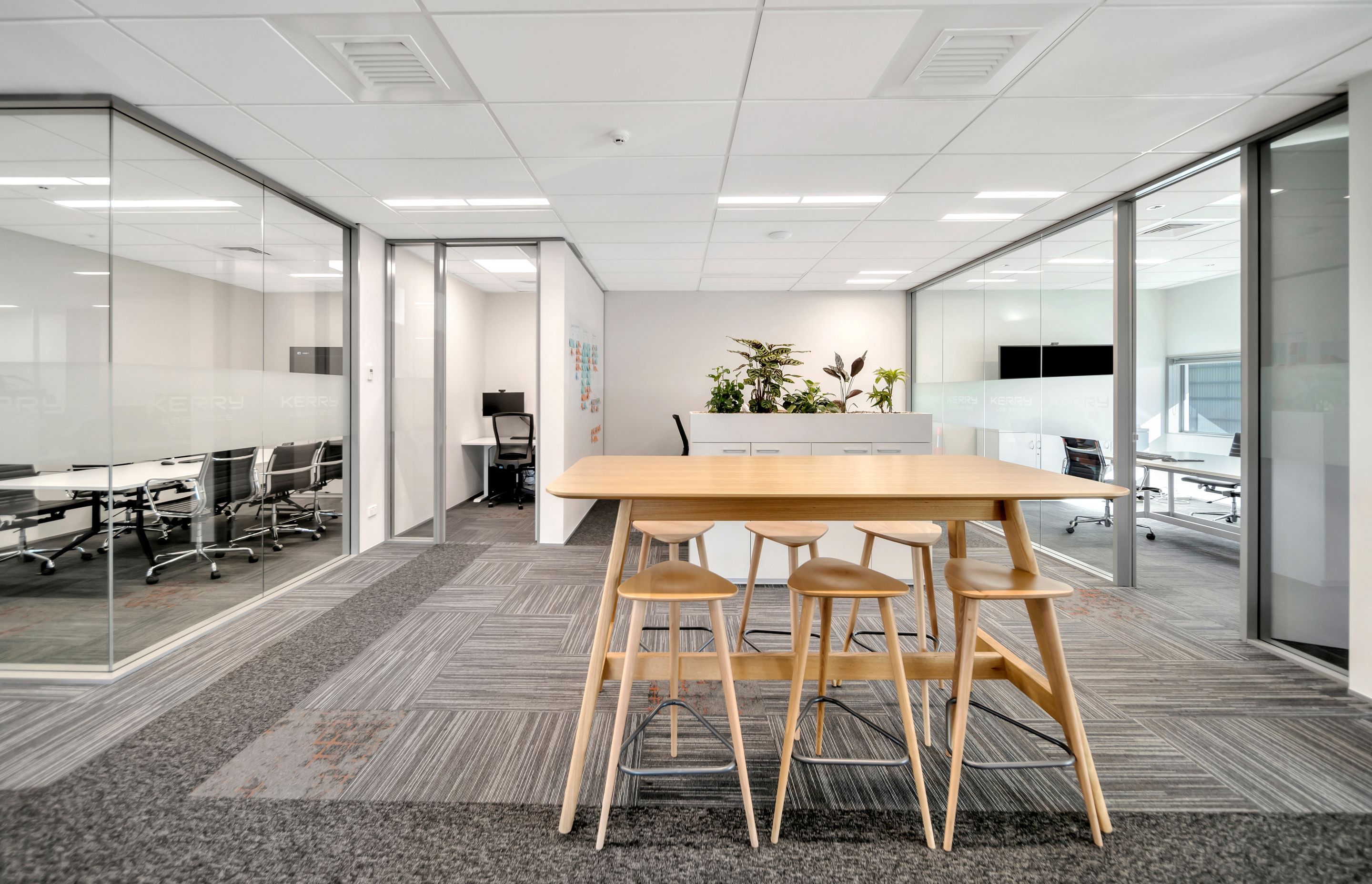 Offices are increasingly becoming more open and non-hierarchical.
