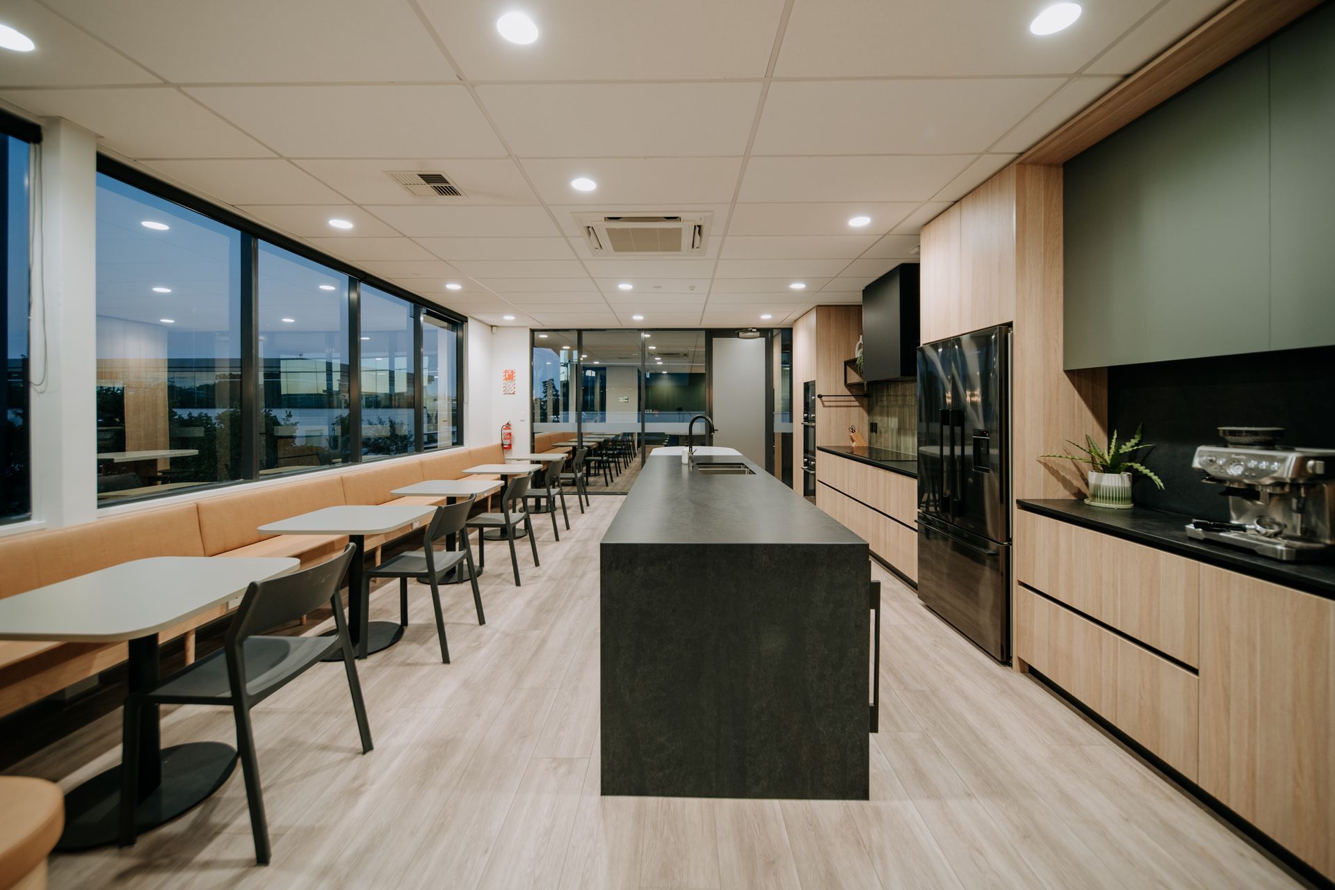 Soft seating and breakout areas are an important part of making a workspace feel more relaxing.