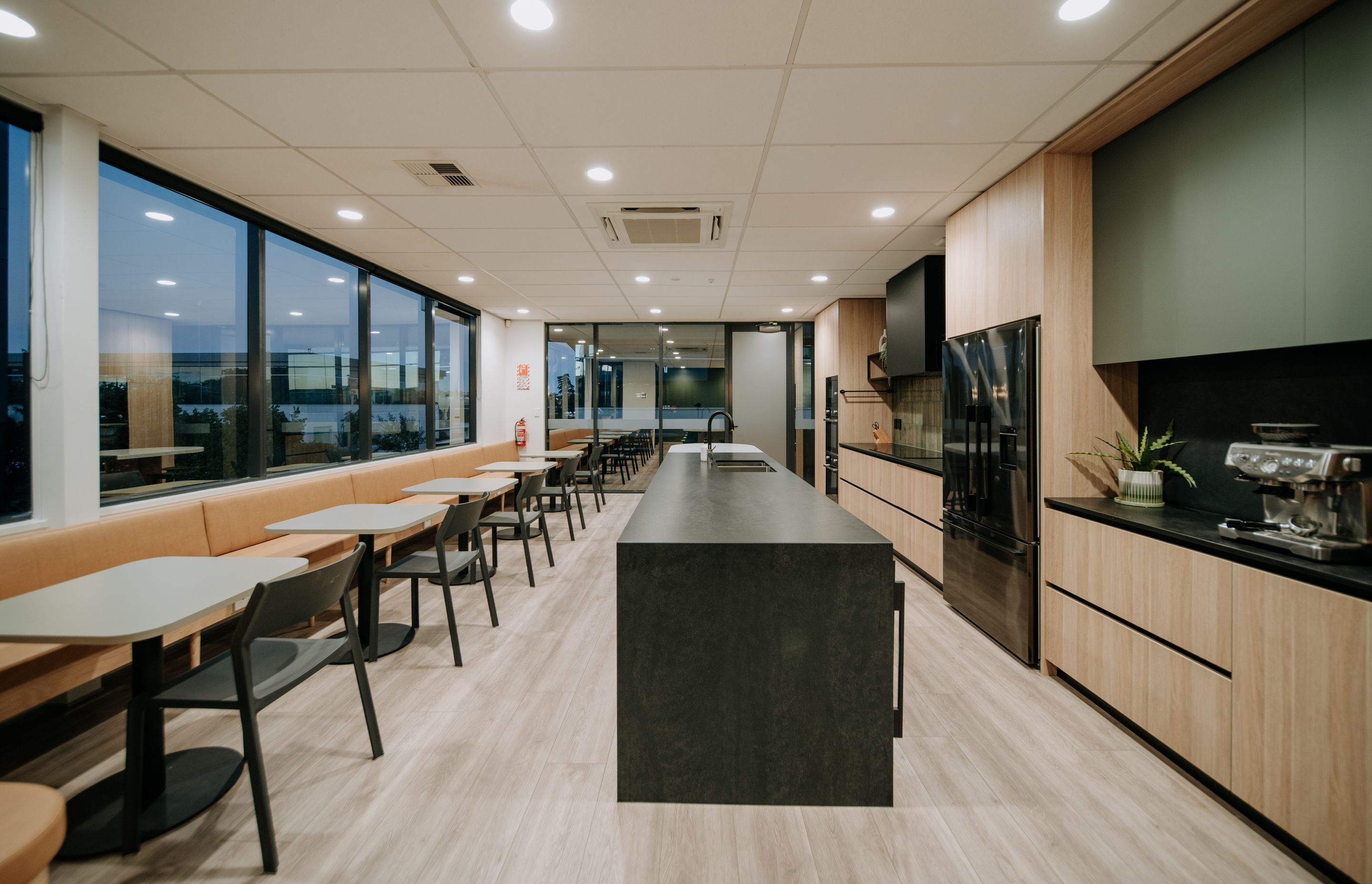 Soft seating and breakout areas are an important part of making a workspace feel more relaxing.