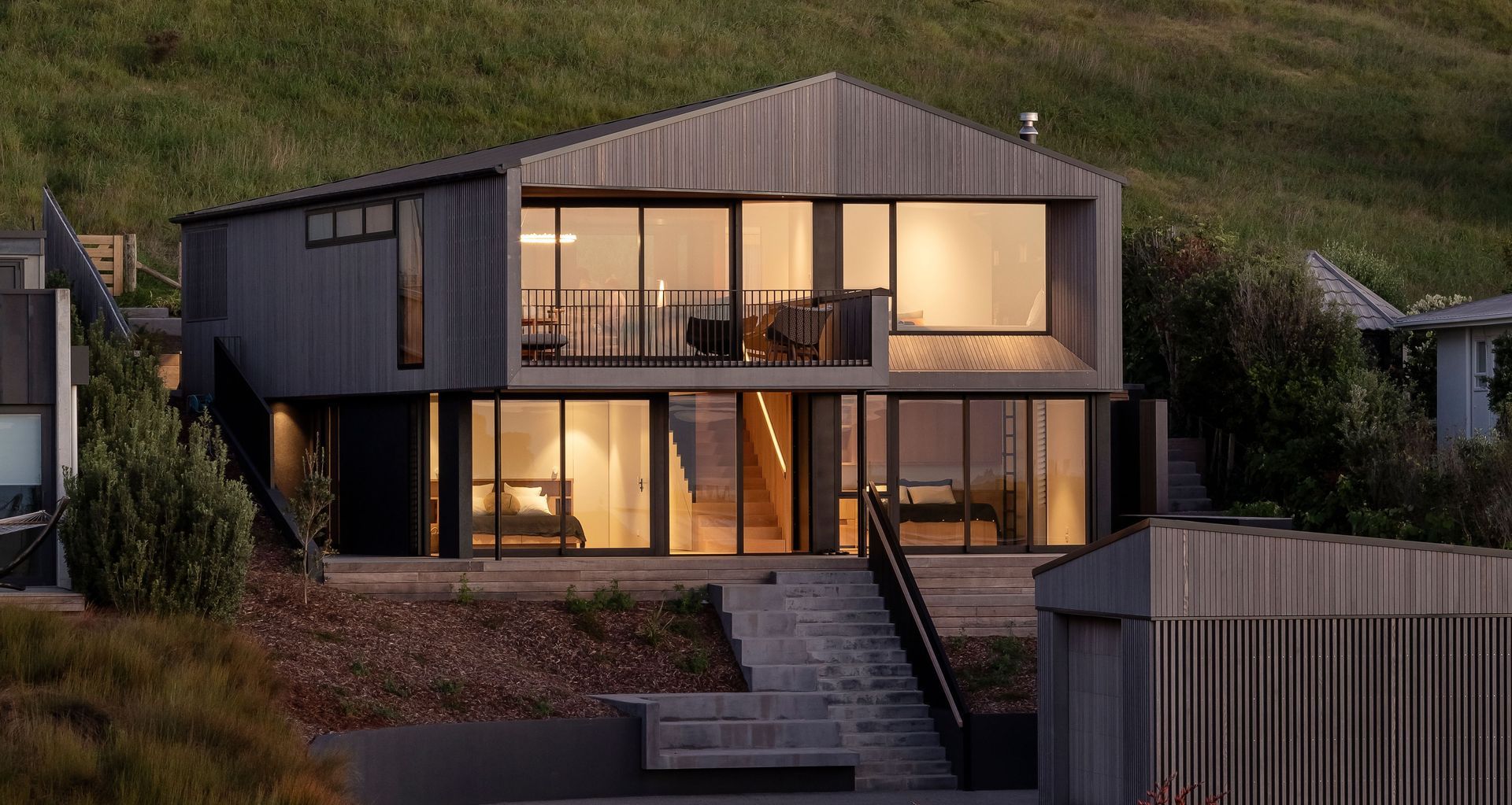 Lloyd Hartley's Hill to Horizon house is an exemplar of a beautiful synchronicity between materiality and context. Image credit: David Straight