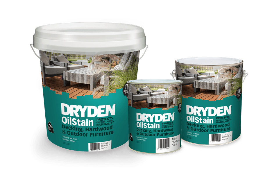 Dryden OilStain nourishes wood from within.