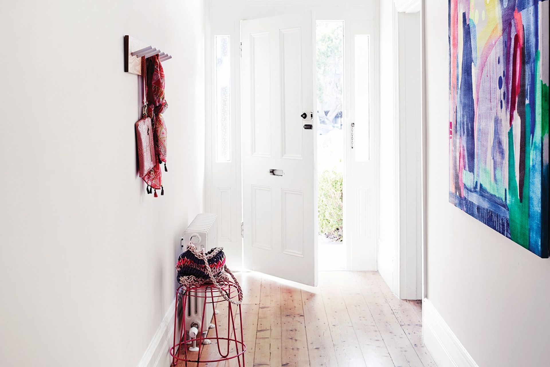 Light colours, like the popular Haast Half by Dulux, mimic and reflect natural light making small and narrow spaces feel larger.