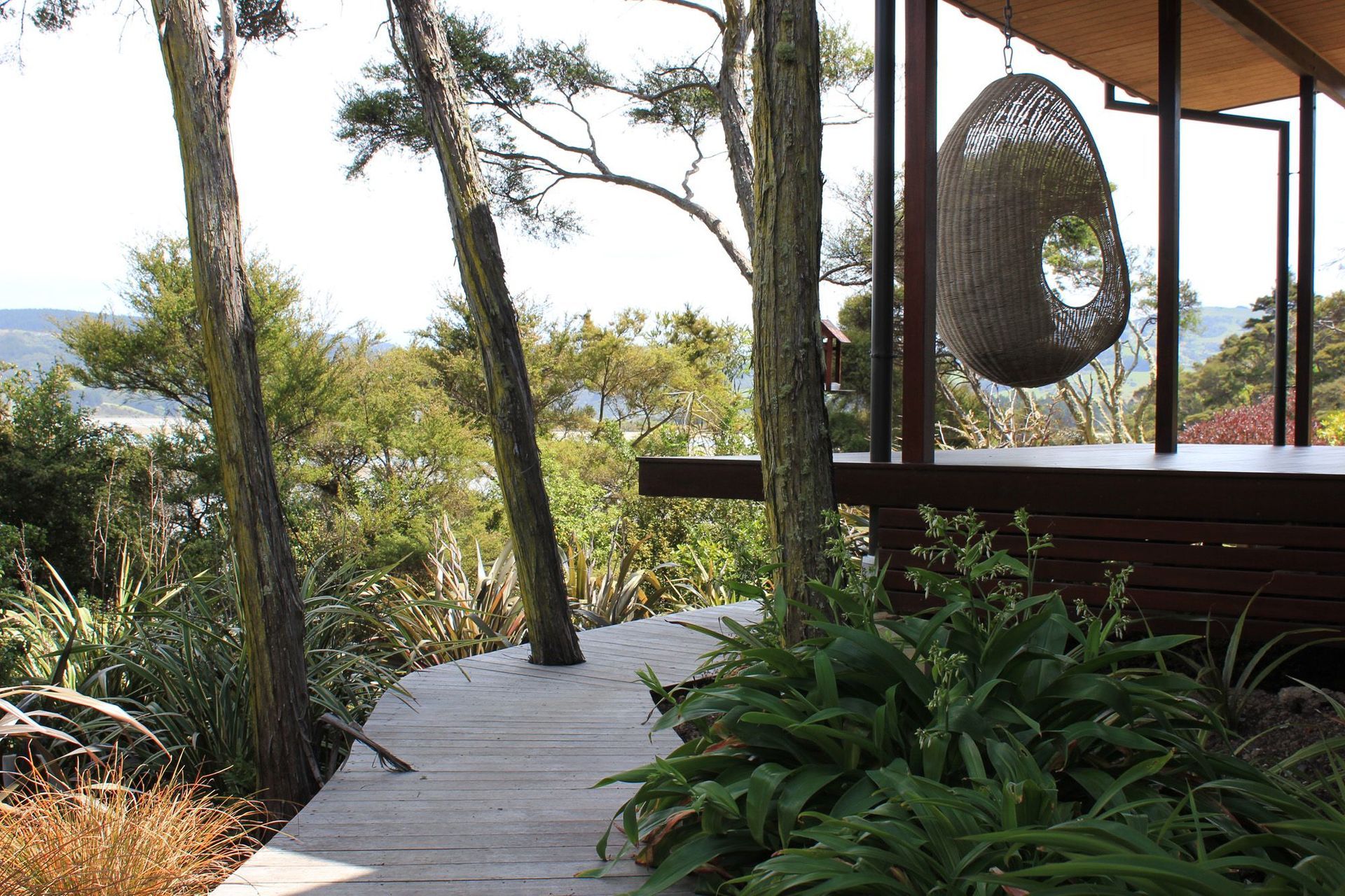 Native plants naturally give a garden that quintessential Kiwi look, beautifully done in this award-winning garden in Dunedin with rengarenga, harakeke and more.