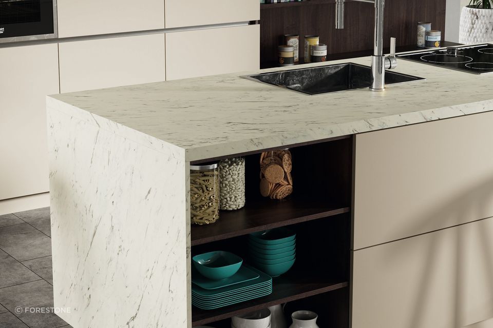 EGGER Laminate from ForestOne has great anti-bacterial properties and is made from 60% renewable resources.