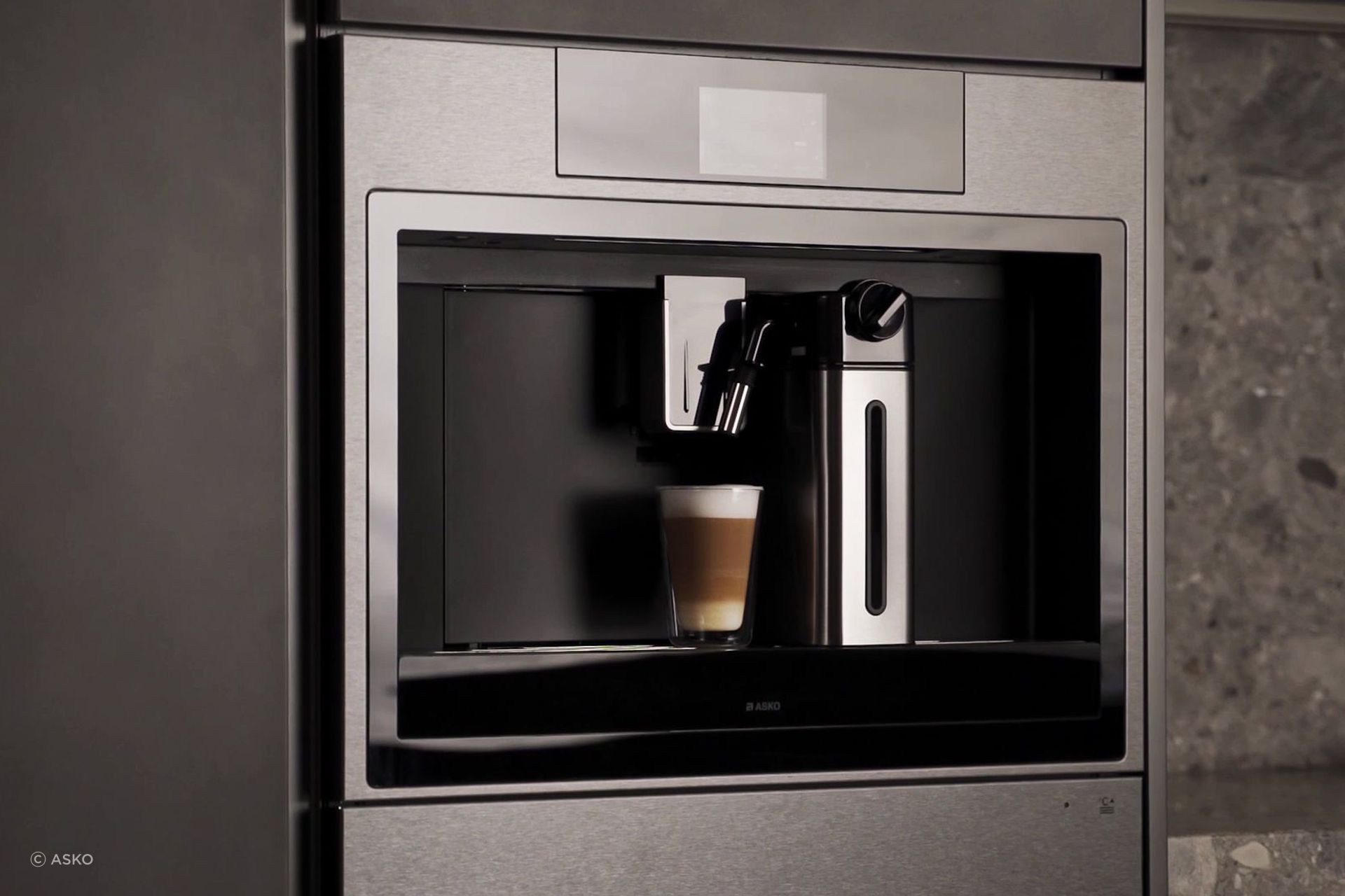 The Elements 45cm Coffee Machine is a modern, built-in solution that produces the perfect brew every time.