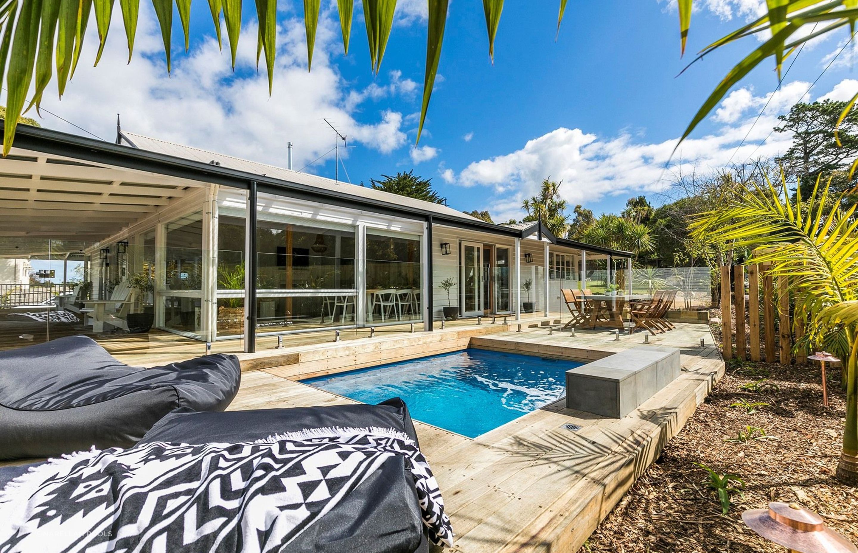 The Eden Plunge Pool from Narellan Pools easily fits into an outdoor space.