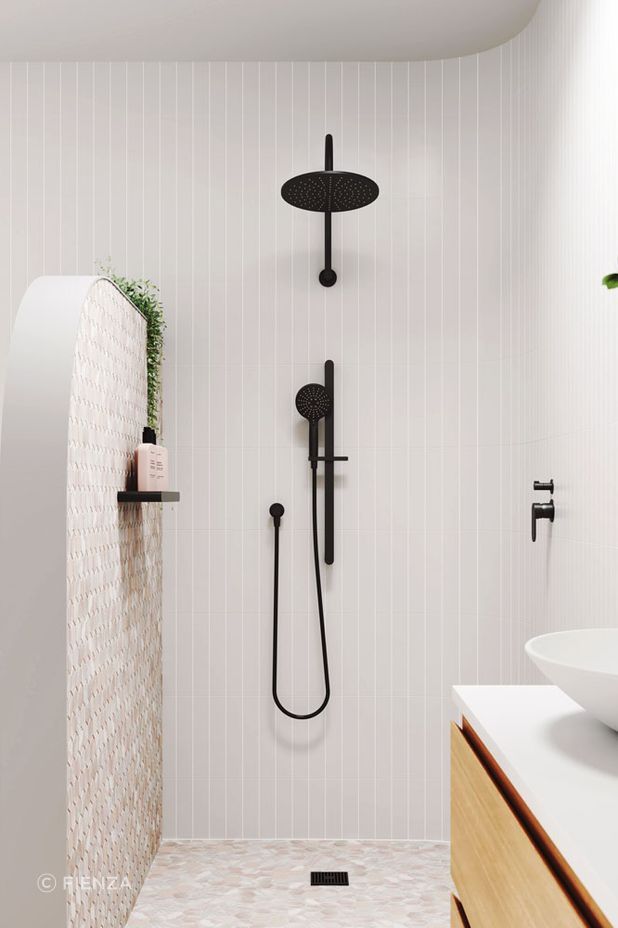 Another gorgeous example, this time with the Empire Slim Rail Shower from Fienza.