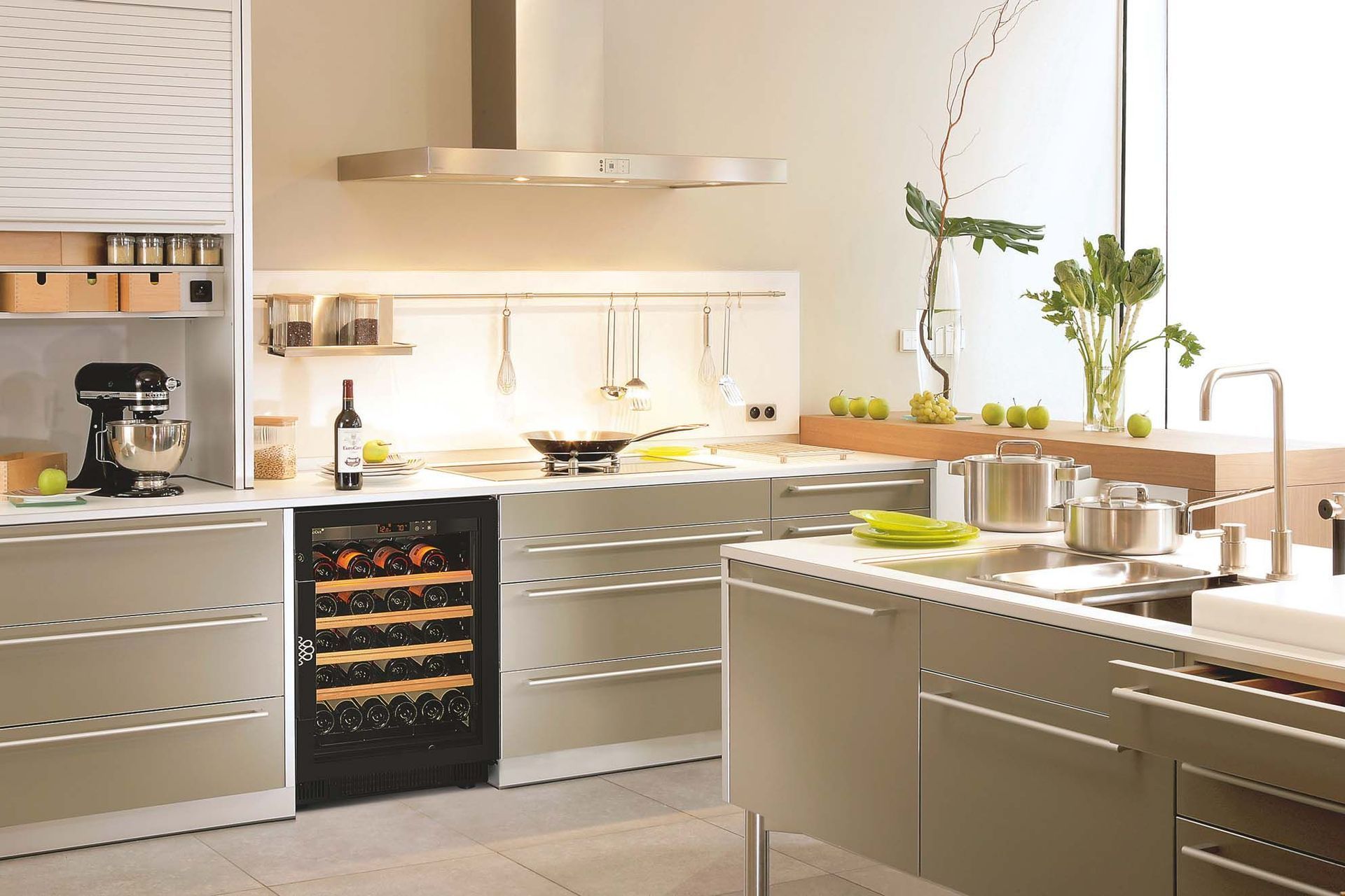 Your favourite bottles, perfectly conditioned in the Eurocave Compact Wine Fridge.