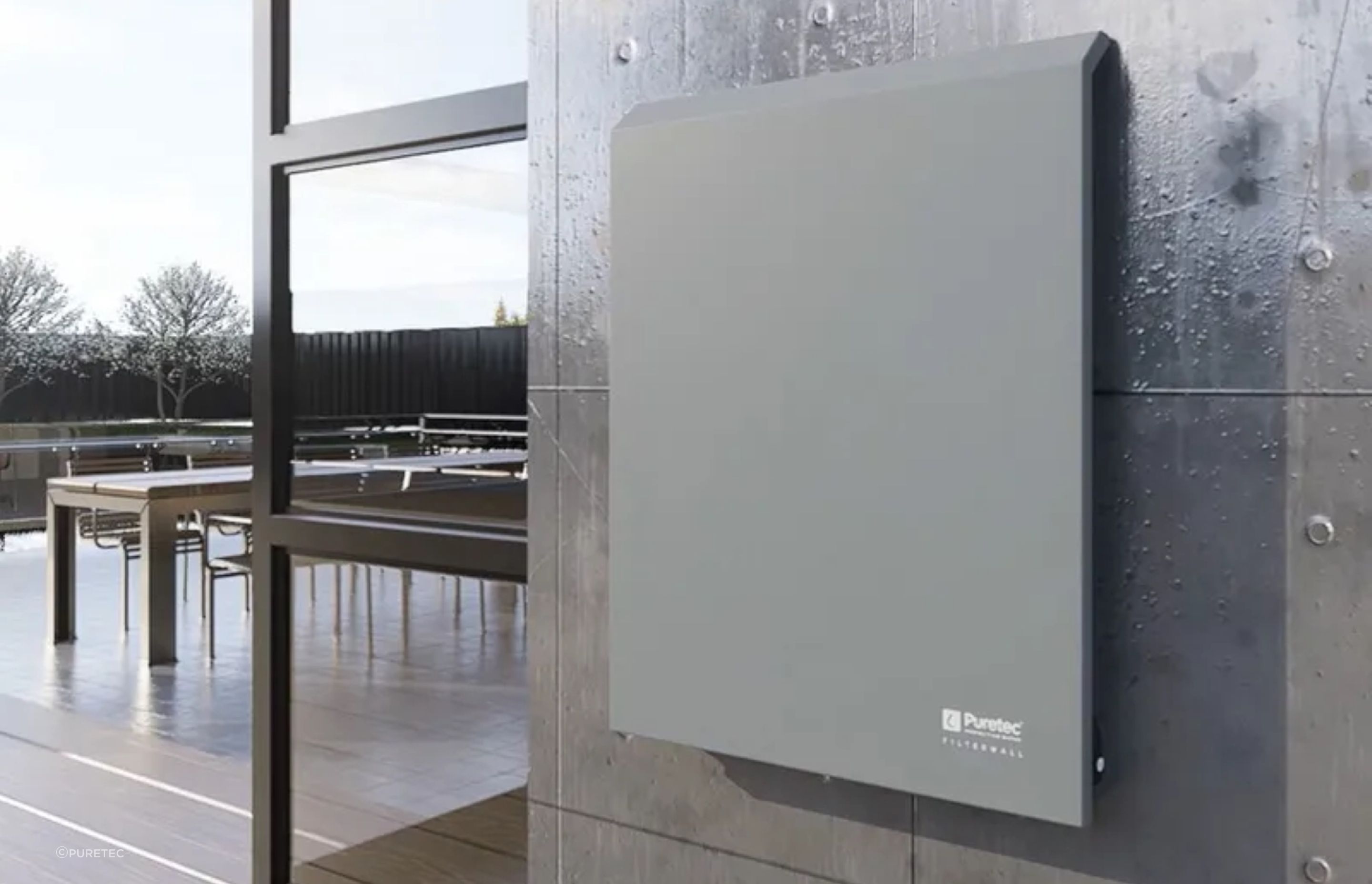 The FilterWall-IM2-WS is a semi-recessed, in-wall whole house filtration system that combines style and functionality.