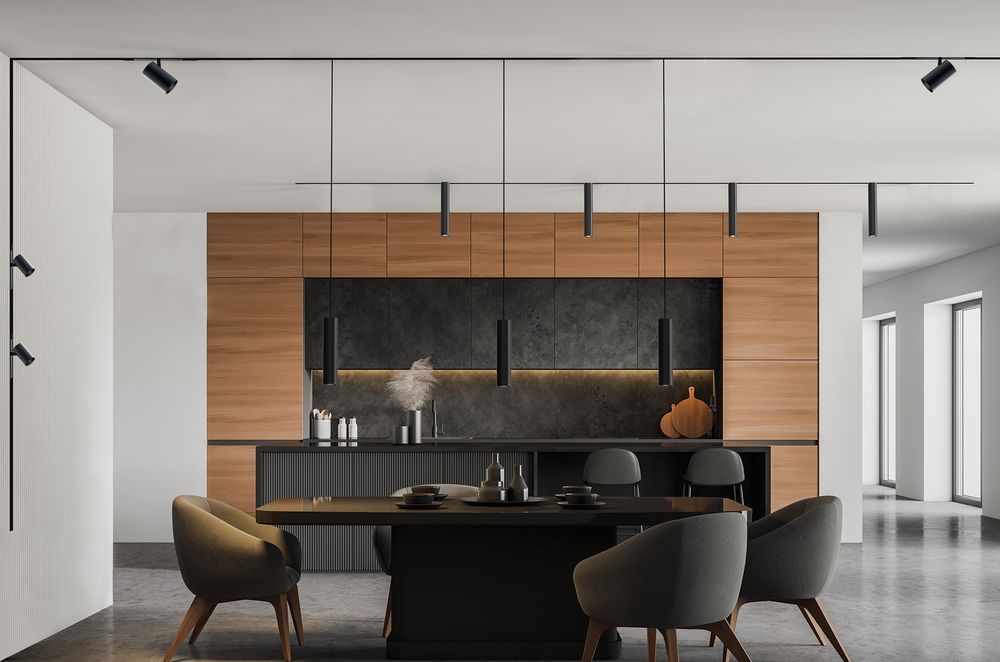 Industrial form meets elegant design with the Forty Eight Linear and Track Light System.