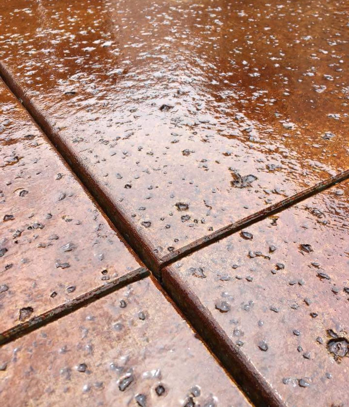 Chemical Stain creates a one-of-a-kind finish unique to the concrete it's applied to.