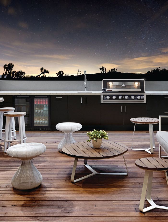 You can build an outdoor kitchen that is as simple or advanced as you need