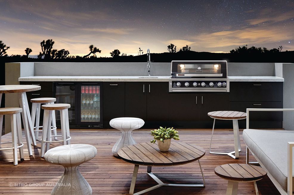 You can build an outdoor kitchen that is as simple or advanced as you need