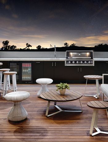 You can build an outdoor kitchen that is as simple or advanced as you need