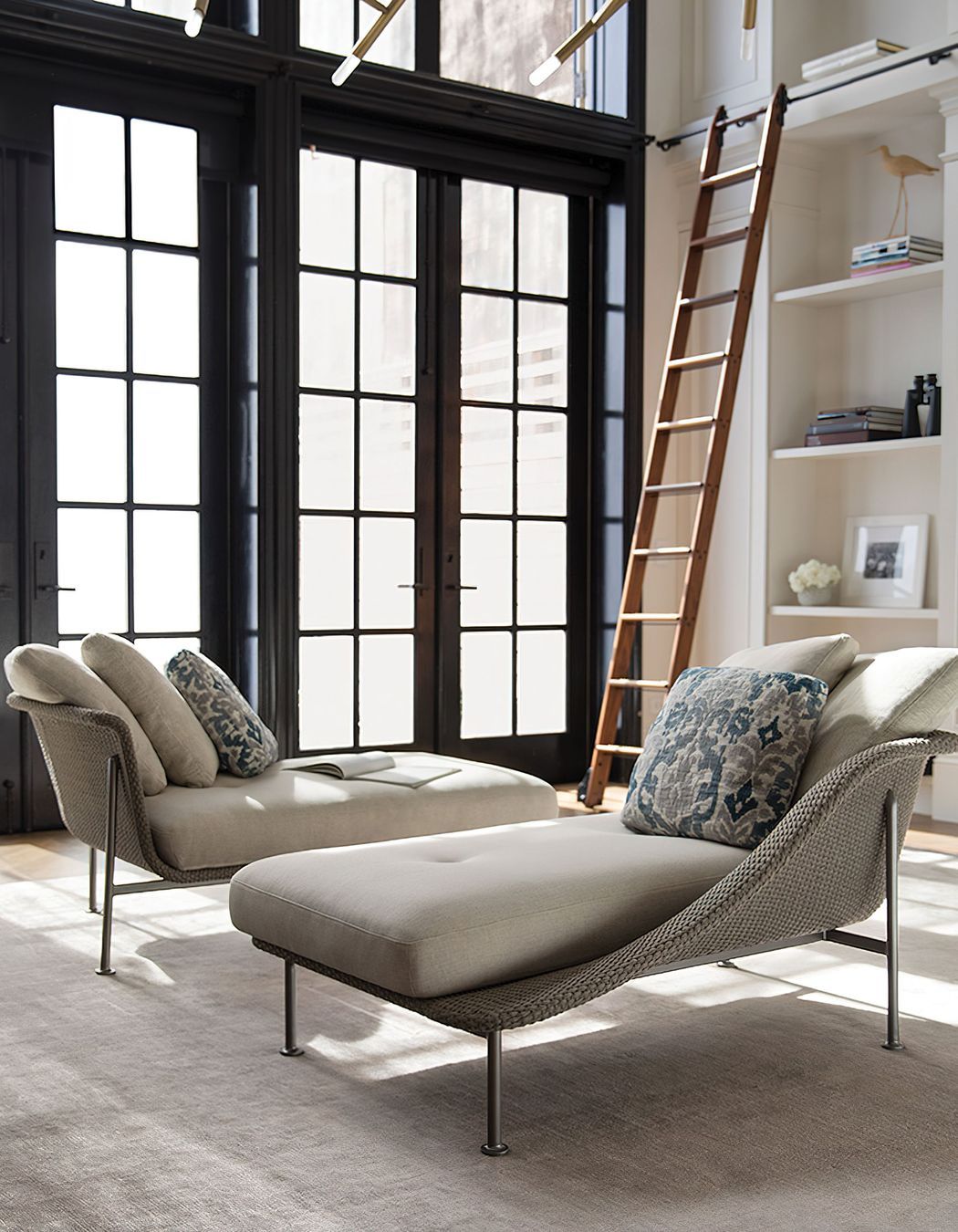 A chaise lounge presents a stylish substitute for a conventional armchair or sofa. Featured product: Gina Recamier Right