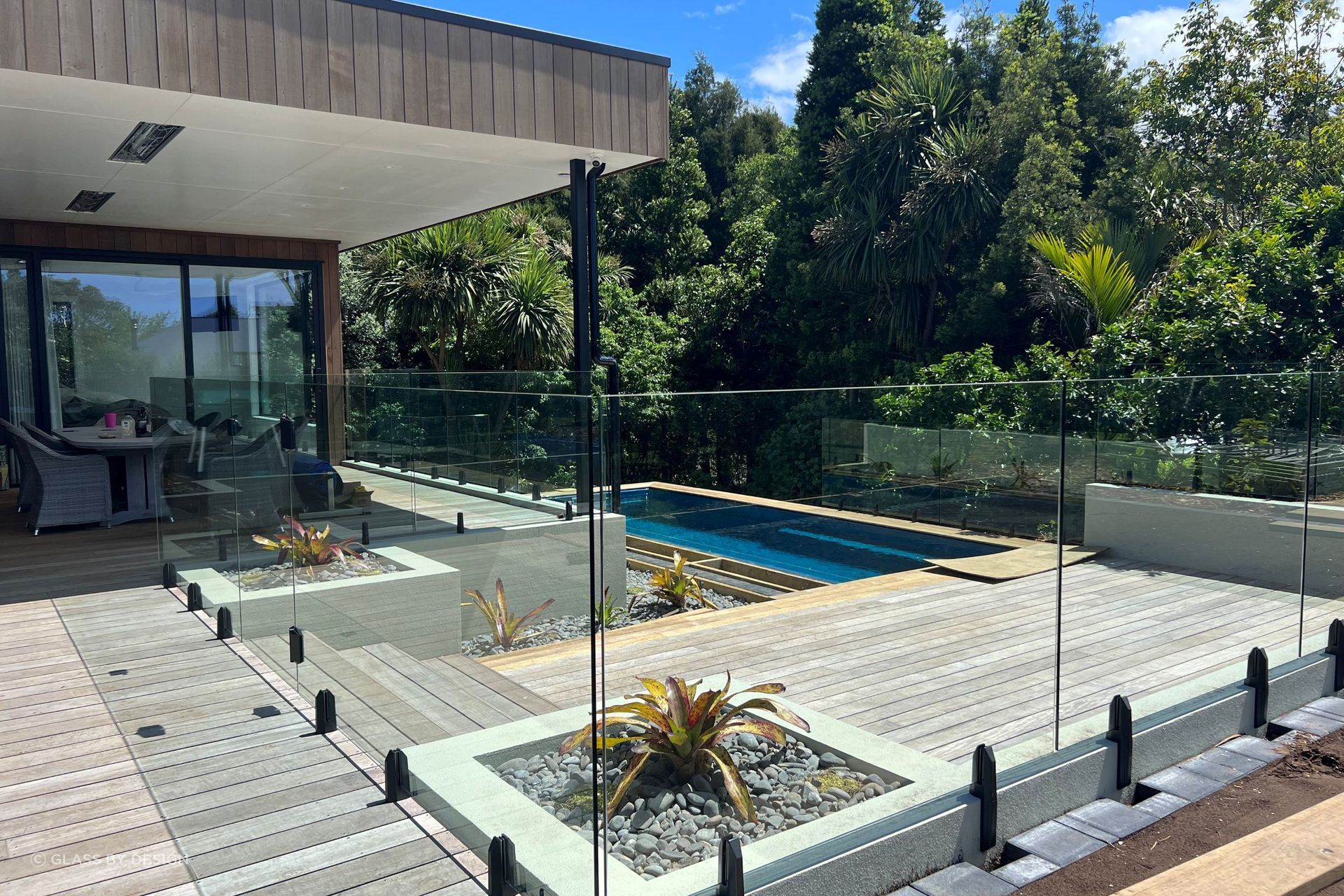 Sleek and sophisticated Glass Pool Fences
by Glass By Design.