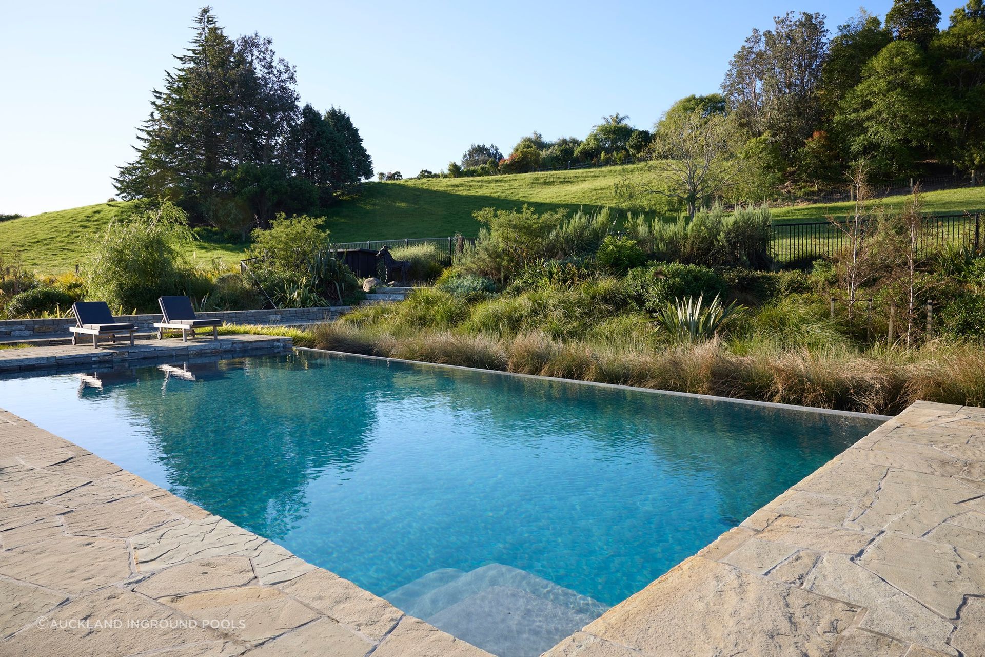 There has been a recent rise in natural and eco-friendly pool designs that blend in with the landscape, often including sustainable pool equipment.