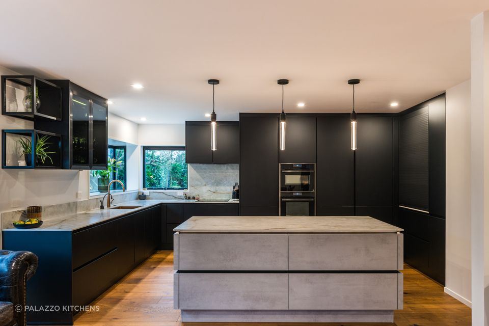 By taking accurate measurements, you'll achieve a balanced and functional space. | Featured product: Grey Concrete Reproduction Cabinetry from Palazzo Kitchens