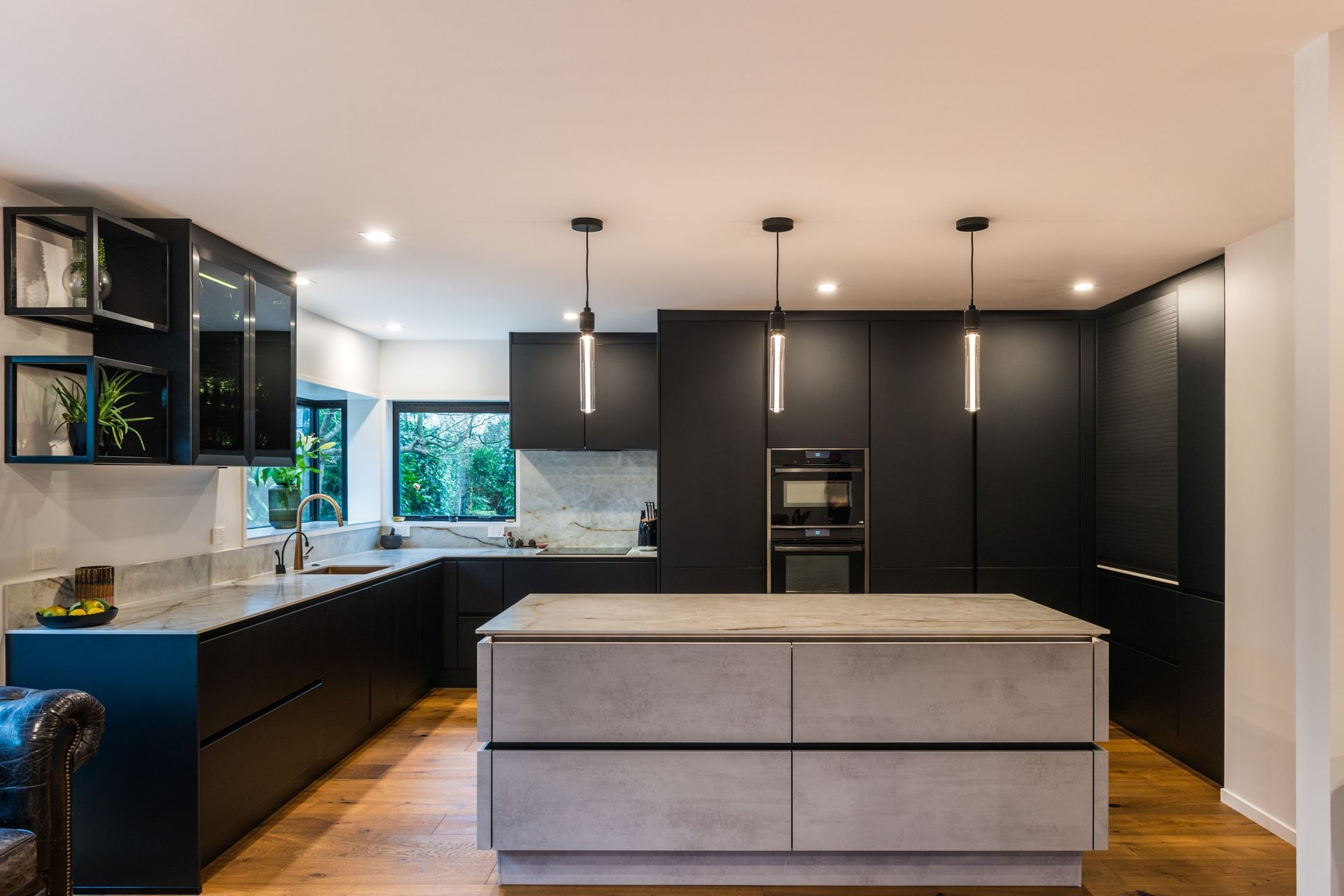 By taking accurate measurements, you'll achieve a balanced and functional space. | Featured product: Grey Concrete Reproduction Cabinetry from Palazzo Kitchens