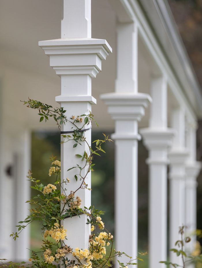 This project saw a beautiful restoration and replacement of veranda posts machined in the factory and fitted on-site by Brittin Builders.