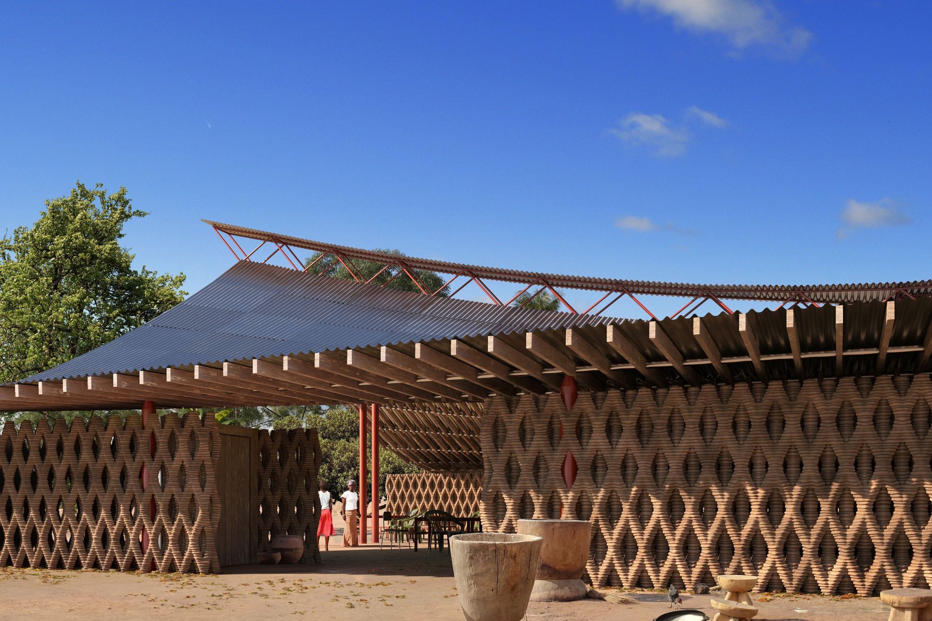 Hassell is a B Corporation, and a recent pro bono project was Hope Village, a community centre in Tanzania for women and children affected by abuse.