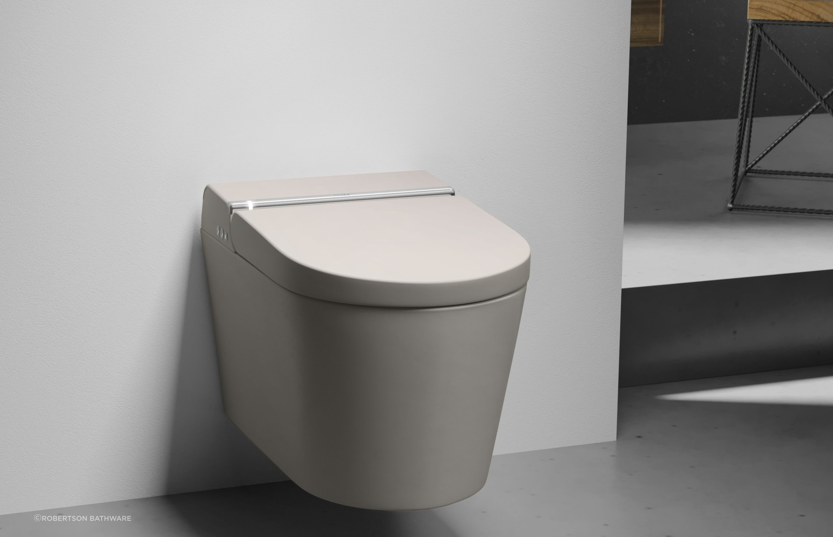 A concealed, stylish, statement piece with the Hygea Smart Toilet from Robertson Bathware.