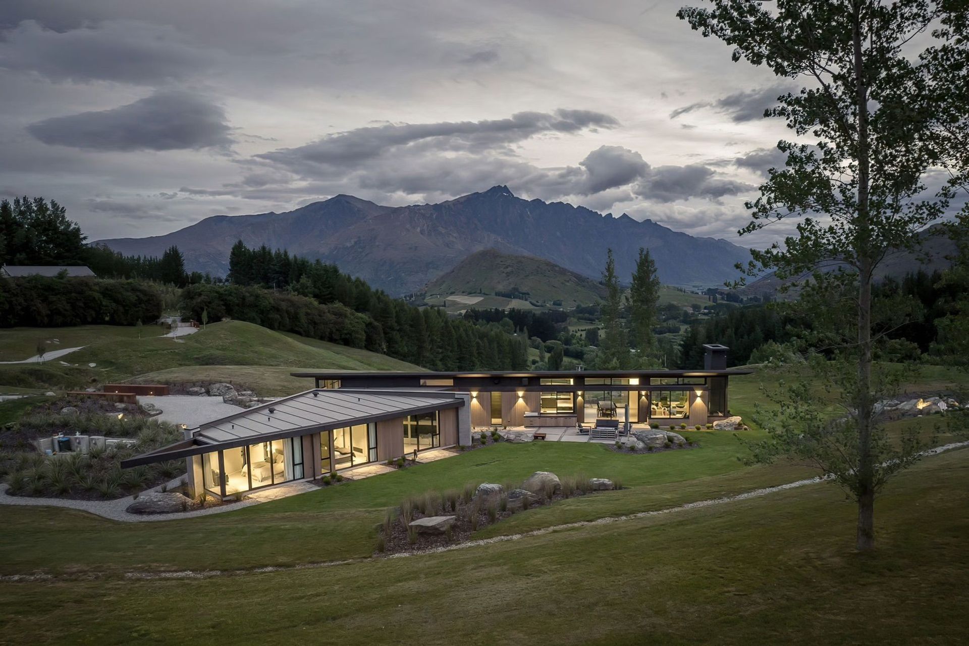 With two air layers, triple glazed windows are extremely efficient insulators. Home designed by Mason & Wales.