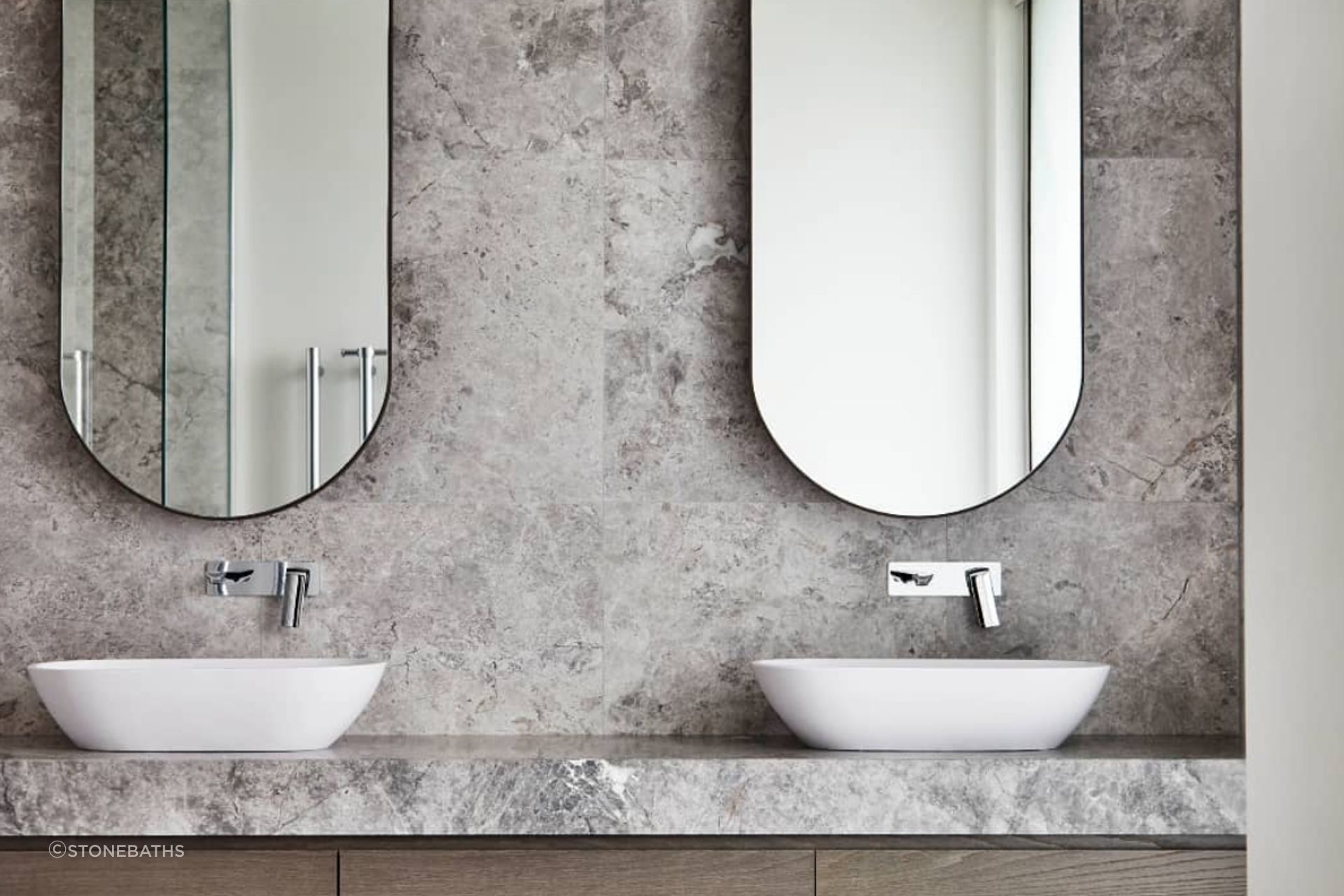 Oval Stone Basin Matte White Justina STB12
By Stonebaths