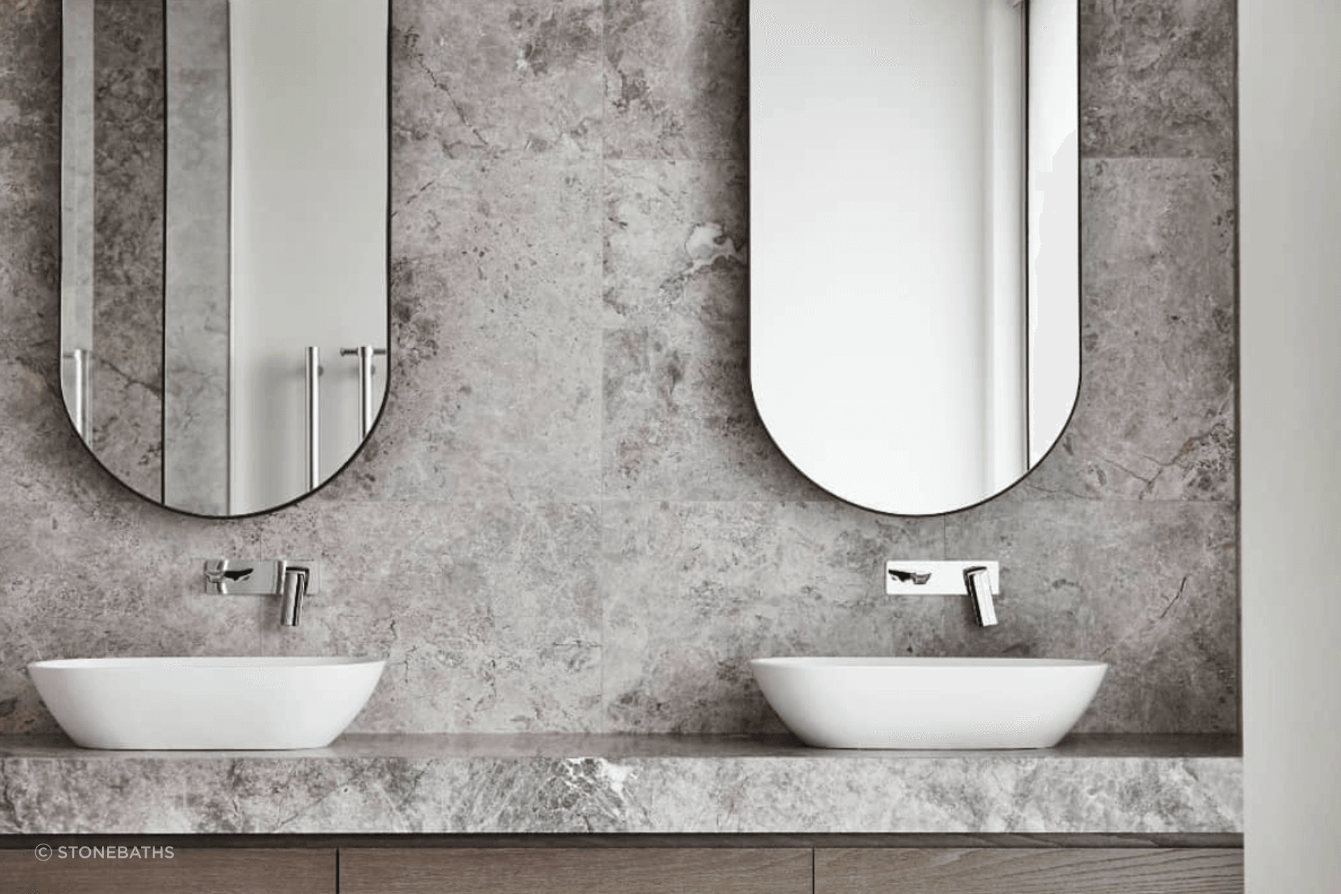 Oval Stone Basin Matte White Justina STB12
By Stonebaths
