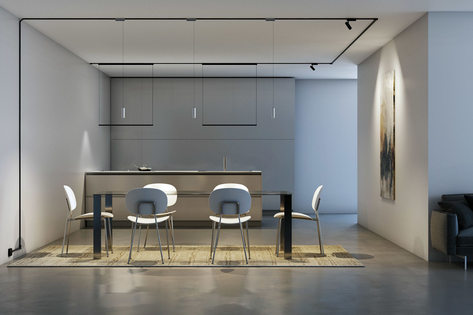 Multi-functional lighting at its best with the Ink Lighting System.