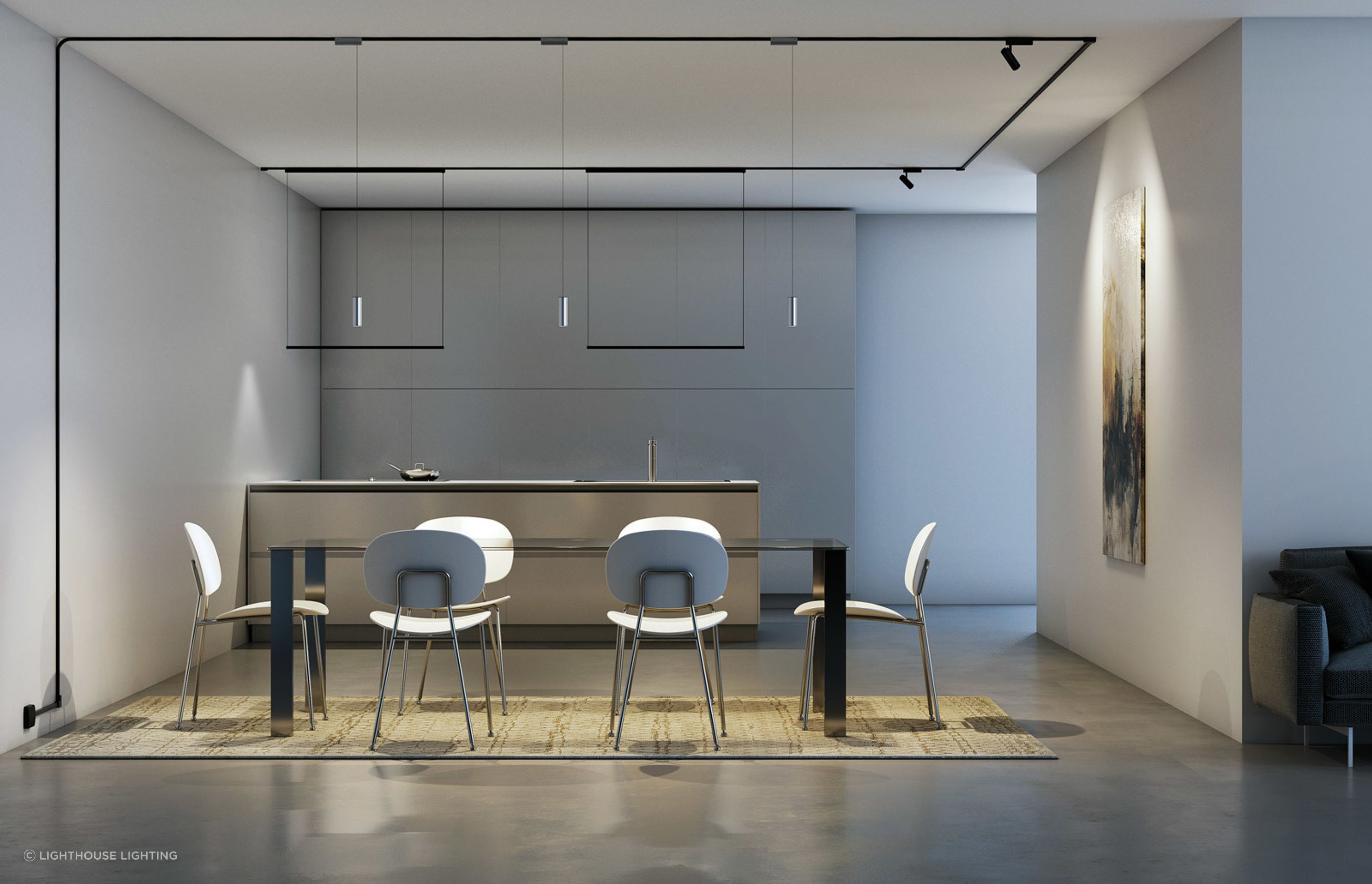 Multi-functional lighting at its best with the Ink Lighting System.