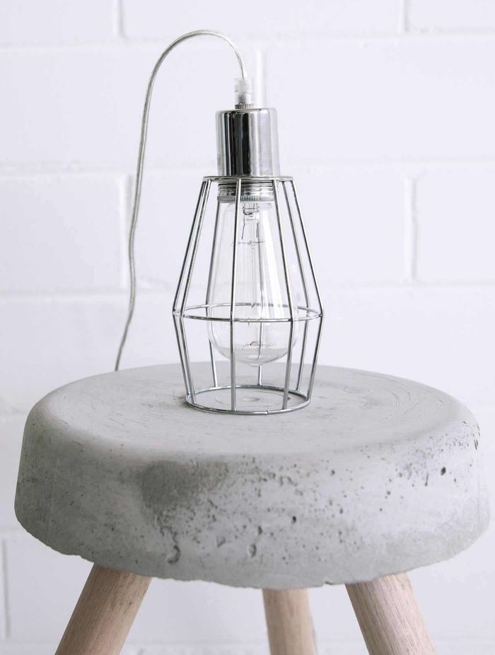 Industrial Cage Light - Chrome
By Ivory &amp; Deene