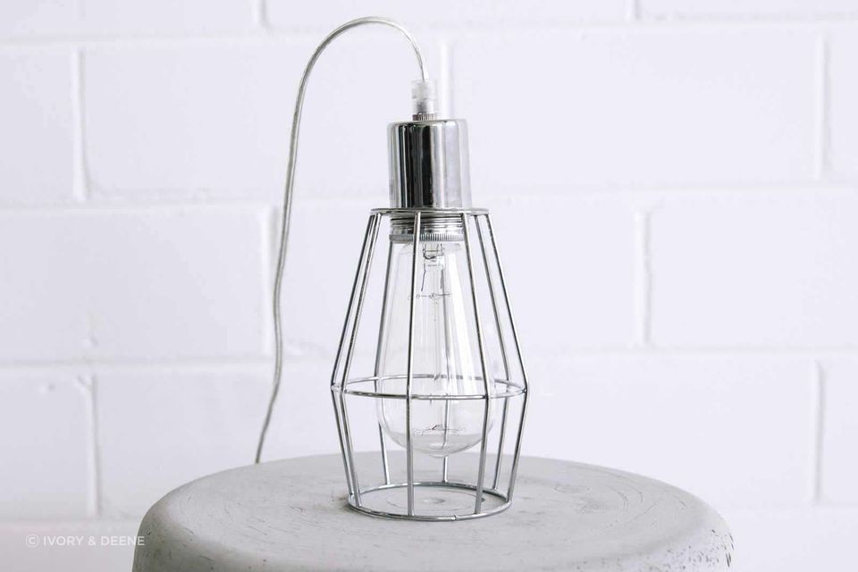 Industrial Cage Light - Chrome
By Ivory & Deene
