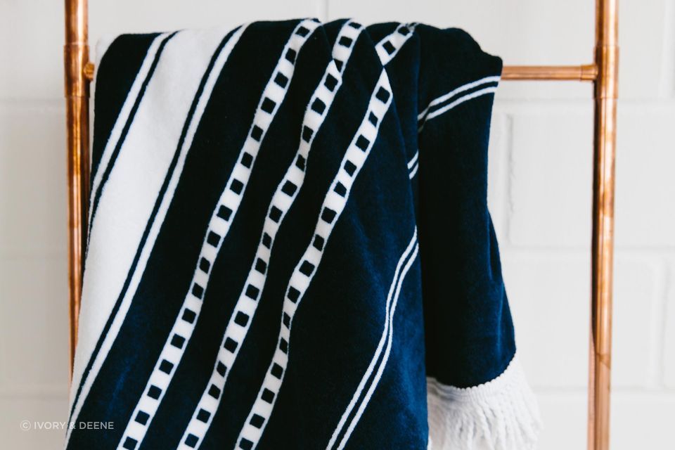 Round Beach Towel/Picnic Blanket - Oceans
by Ivory &amp; Deene