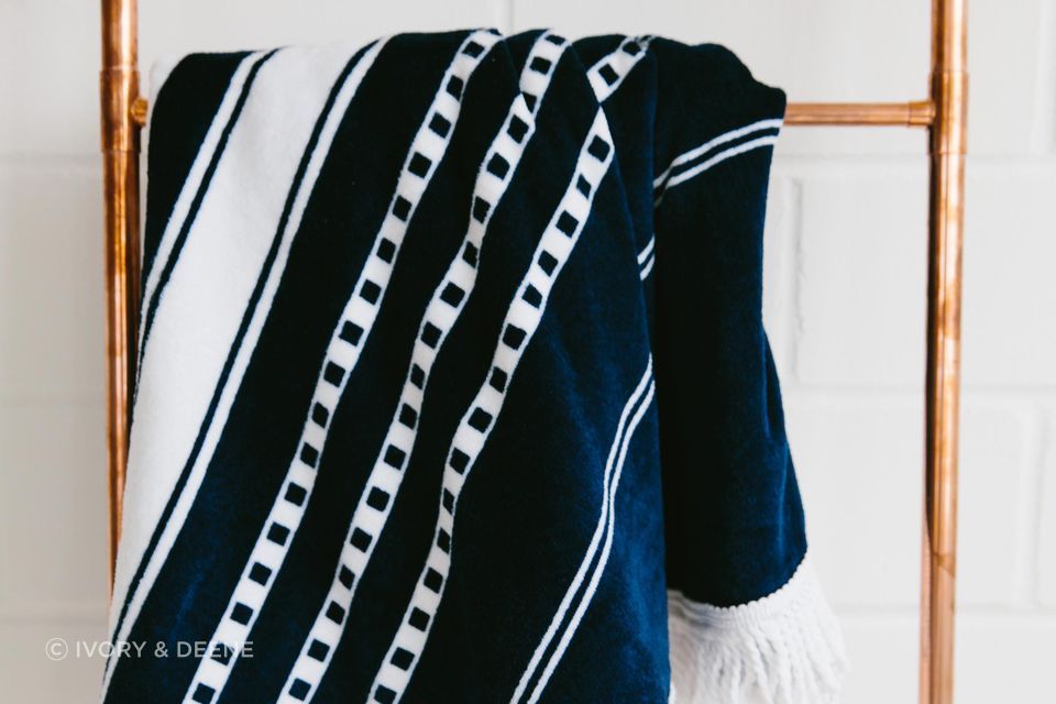 Round Beach Towel/Picnic Blanket - Oceans
by Ivory &amp; Deene