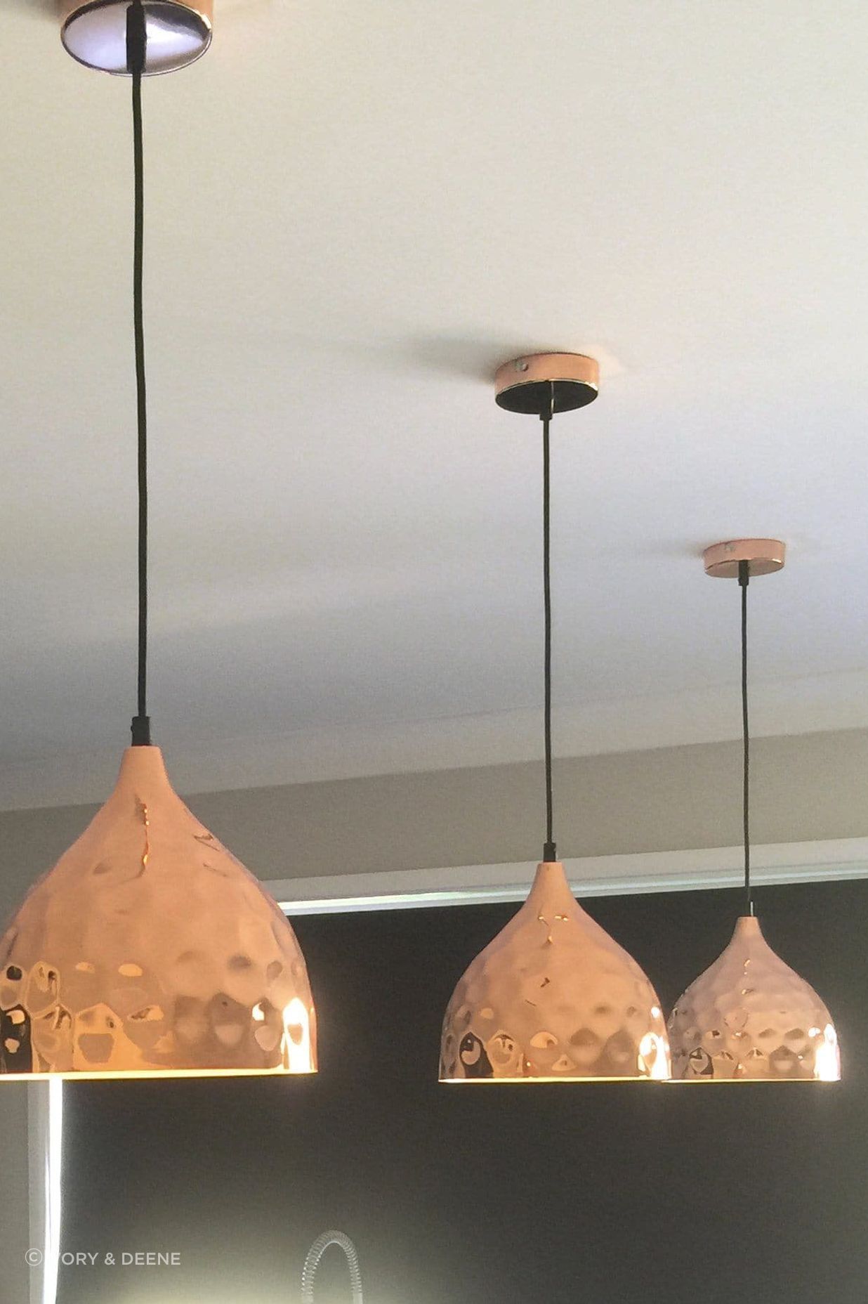 Nora Pendant Light - Hammered Copper
By Ivory & Deene