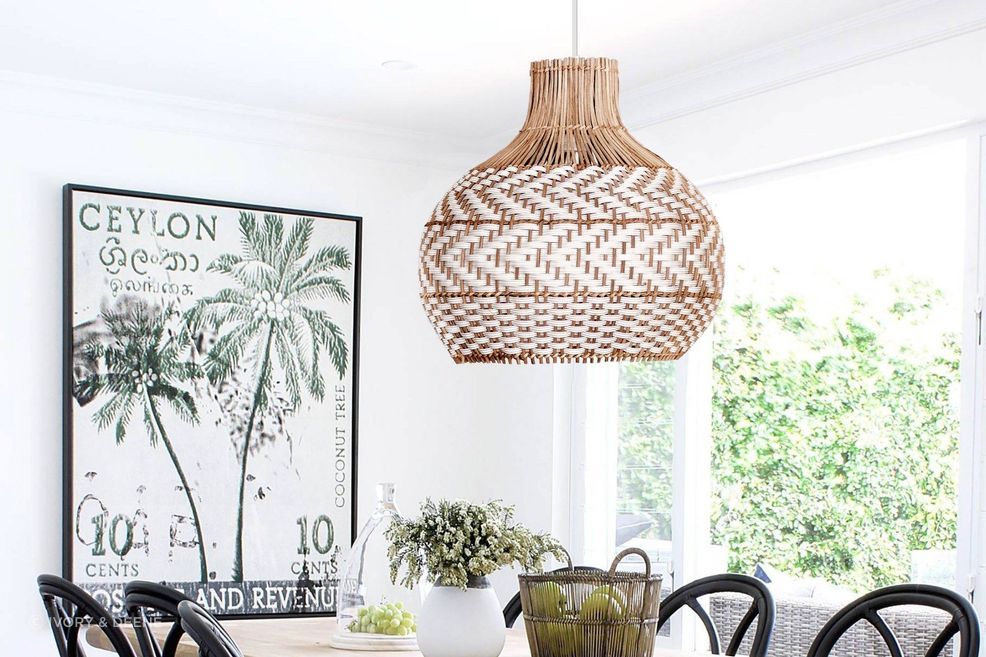 Bondi White Rattan Pendant Light
By Ivory &amp; Deene