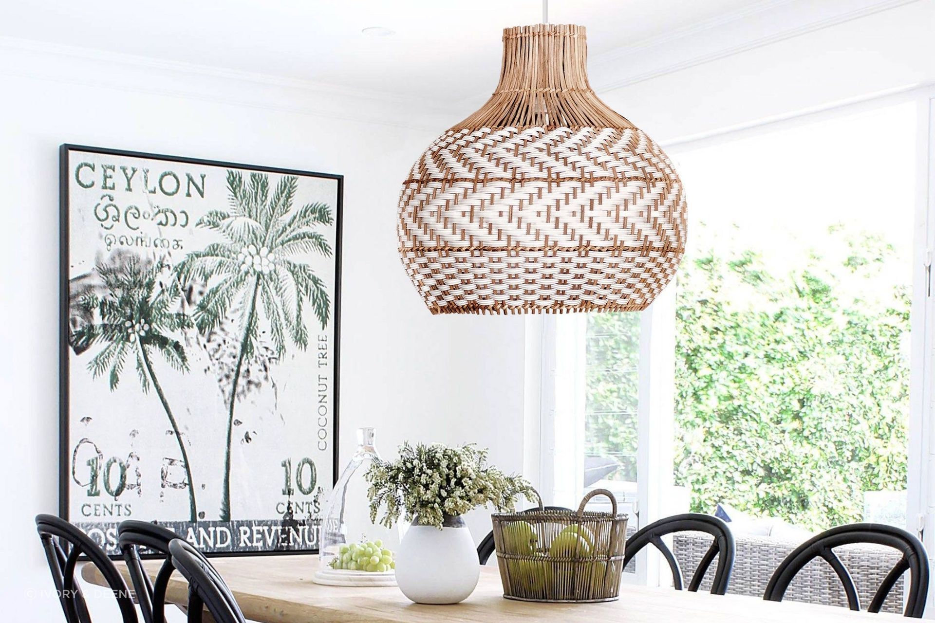 Bondi White Rattan Pendant Light
By Ivory & Deene
