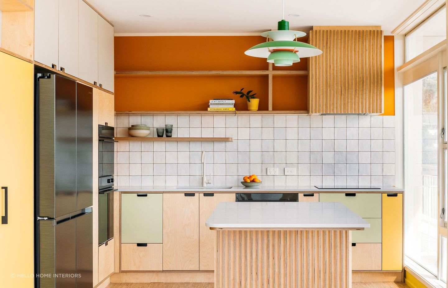 A beautiful example of a warm colour scheme in this iconic residence in Wellington. | Photography: Anna Briggs