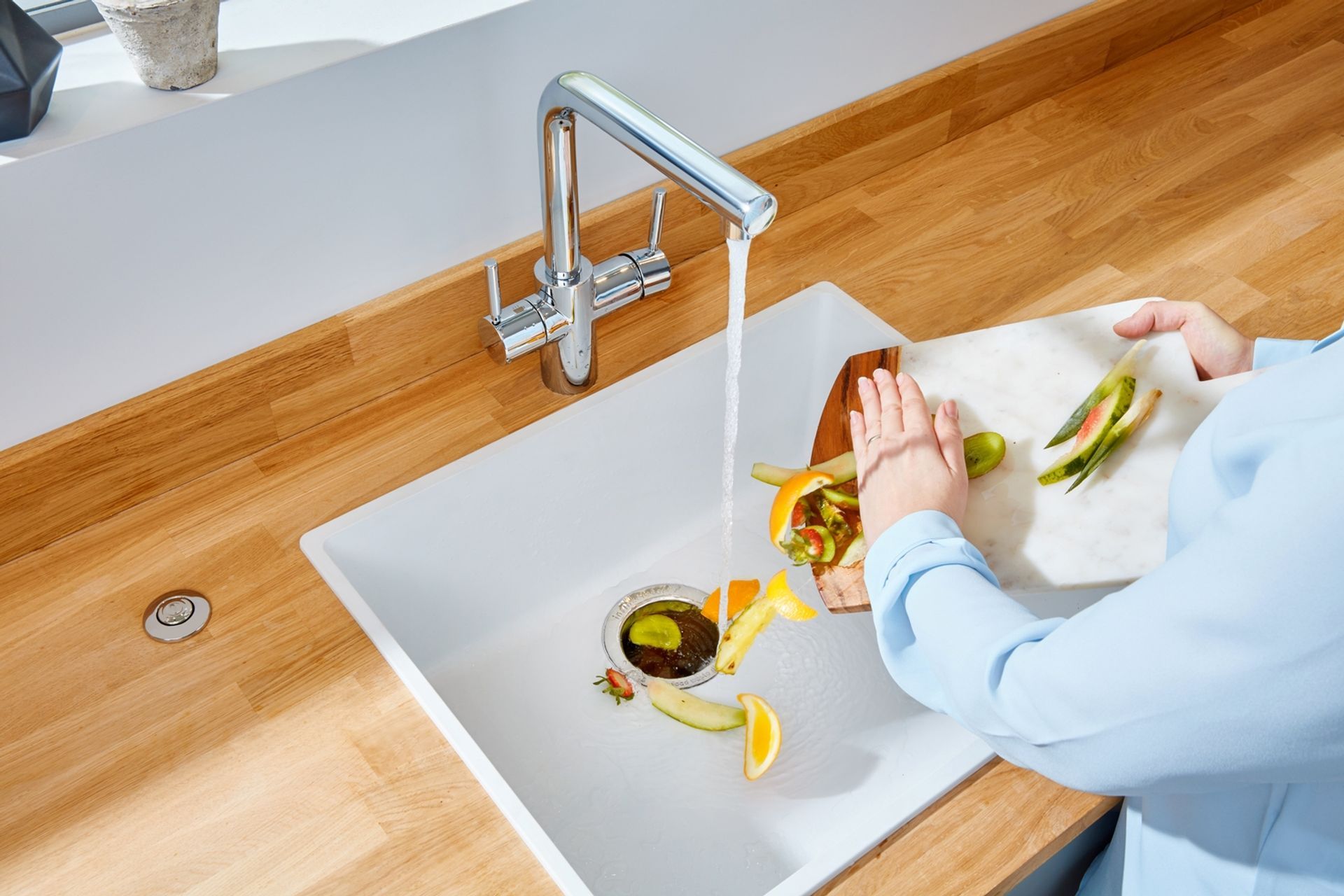 A premium model like the Evolution 200 InSinkErator can dispose of 99% of all household waste.