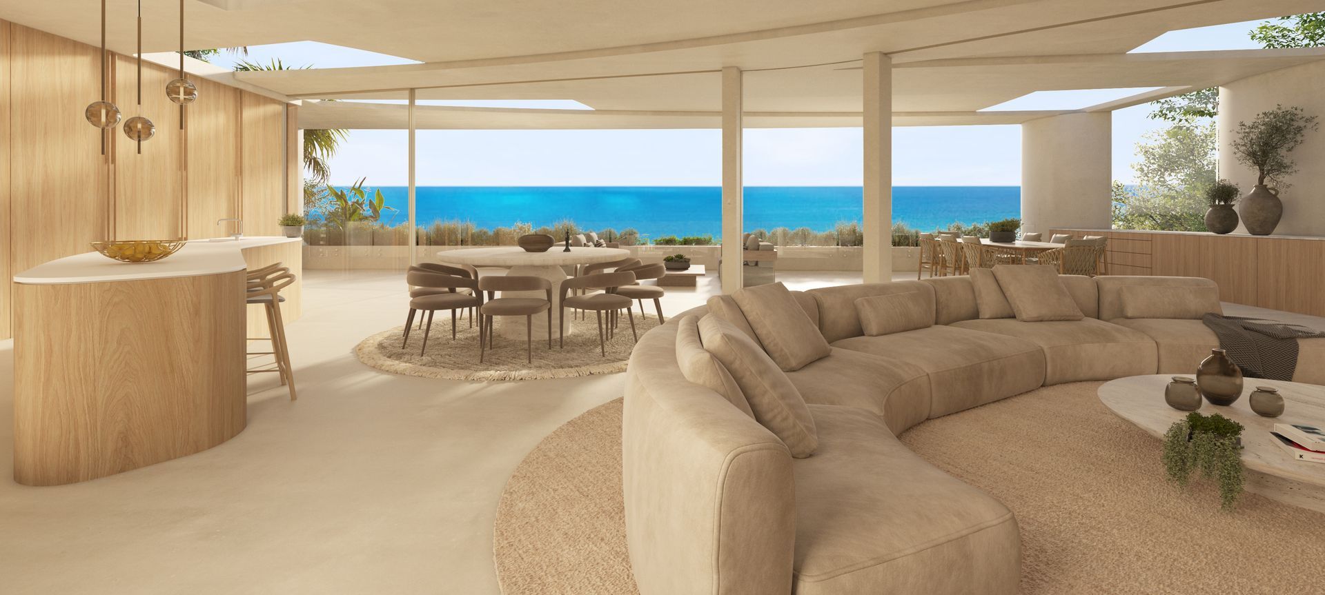 A breathtaking sculptural concrete design named The Waves from Gerard Smith Design