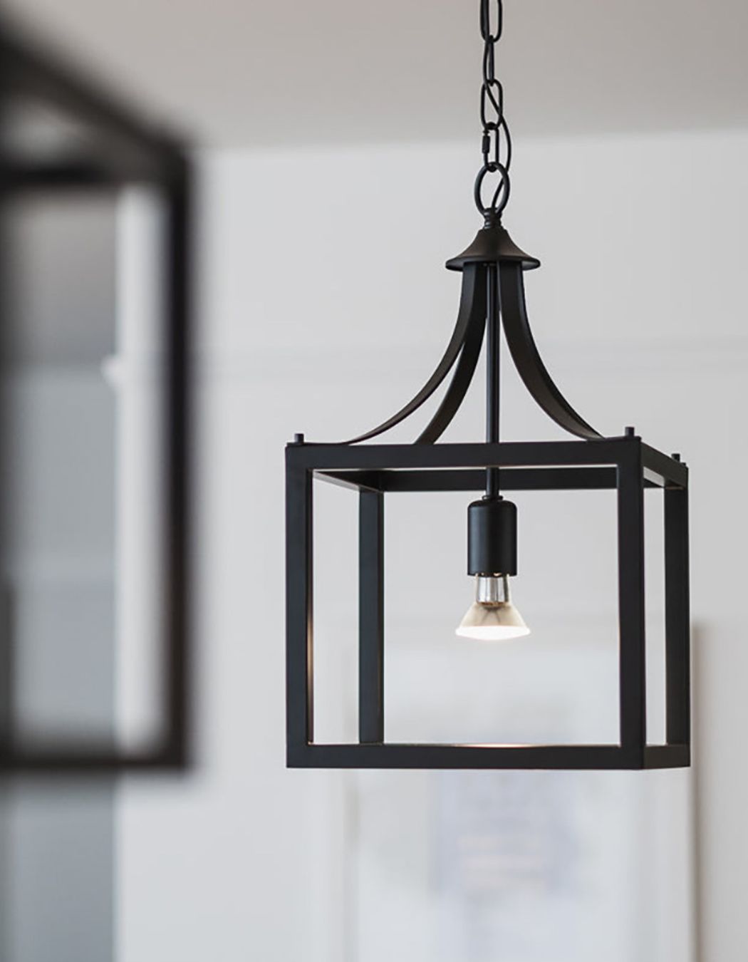 Langham | Hampton Style Lantern Pendant Light - Black (Longer Chain)
By Ivory &amp; Deene