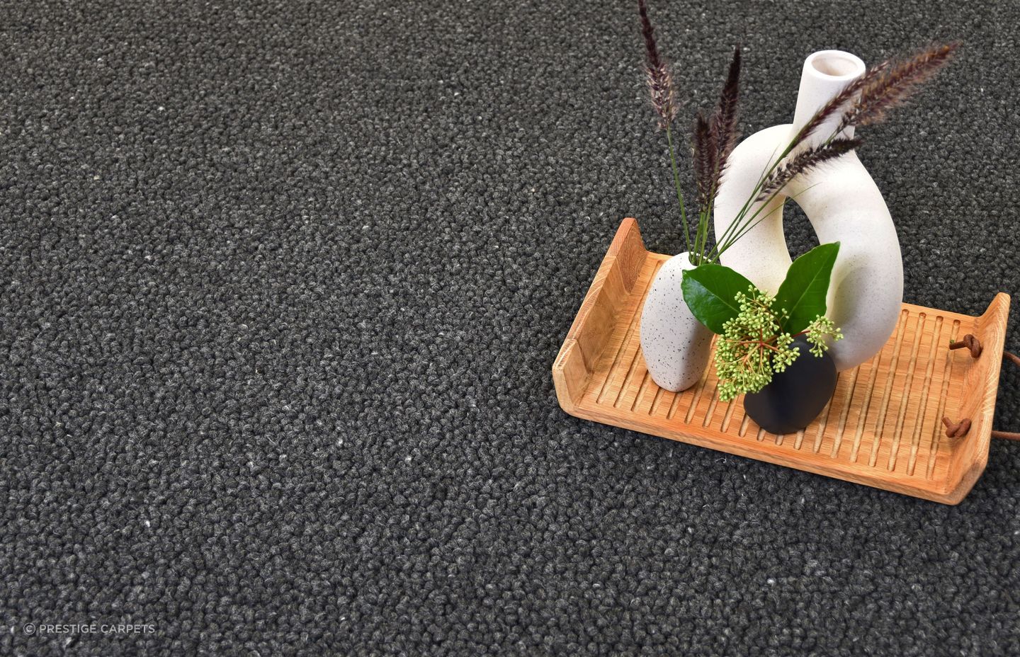 Certain wool carpets, such as this one, are crafted using 100% pure wool that is sourced directly from New Zealand. Featured product: Jamboree wool carpet.