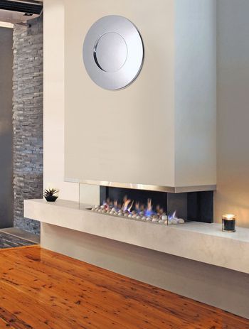 Modern electric fireplaces bring style and functionality together. Featured product: Jetmaster Cantilever Gas Fireplace 1100.