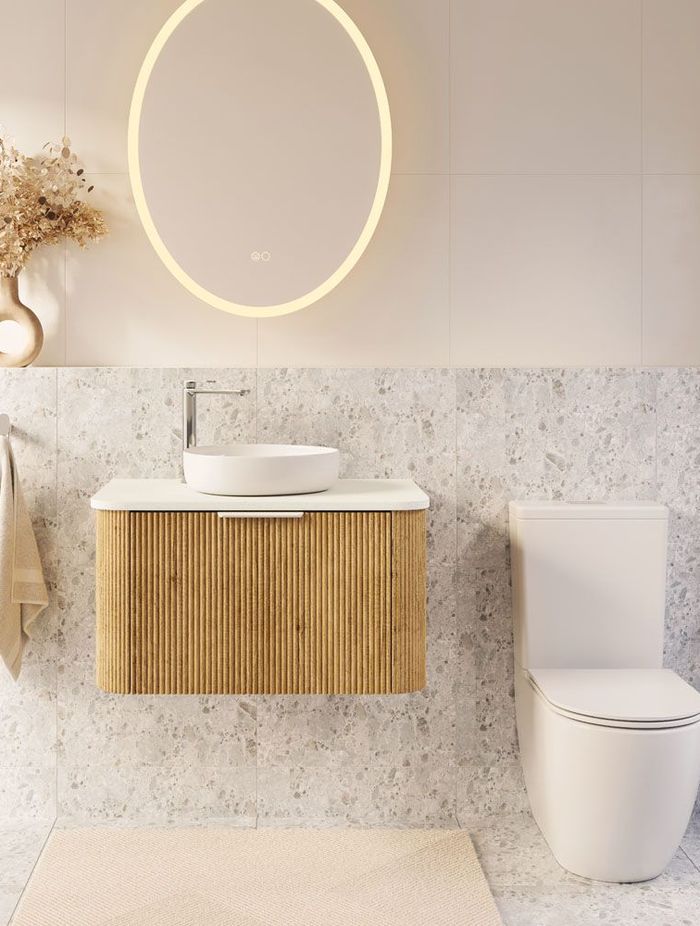 Available in both P-Trap and S-Trap configurations, the stylish Joli Tornado Flush Back-to-Wall Toilet Suite from Fienza.