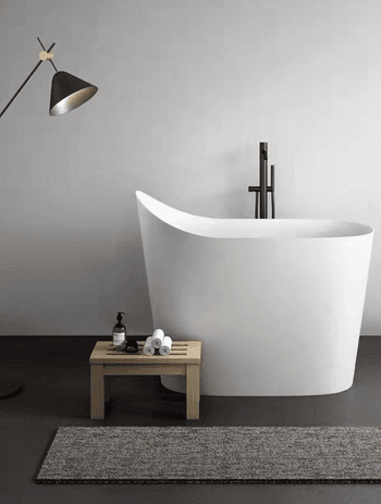 Contemporary bathtubs come in all shapes and sizes. Featured Product: Josei Japanese Soak Tub