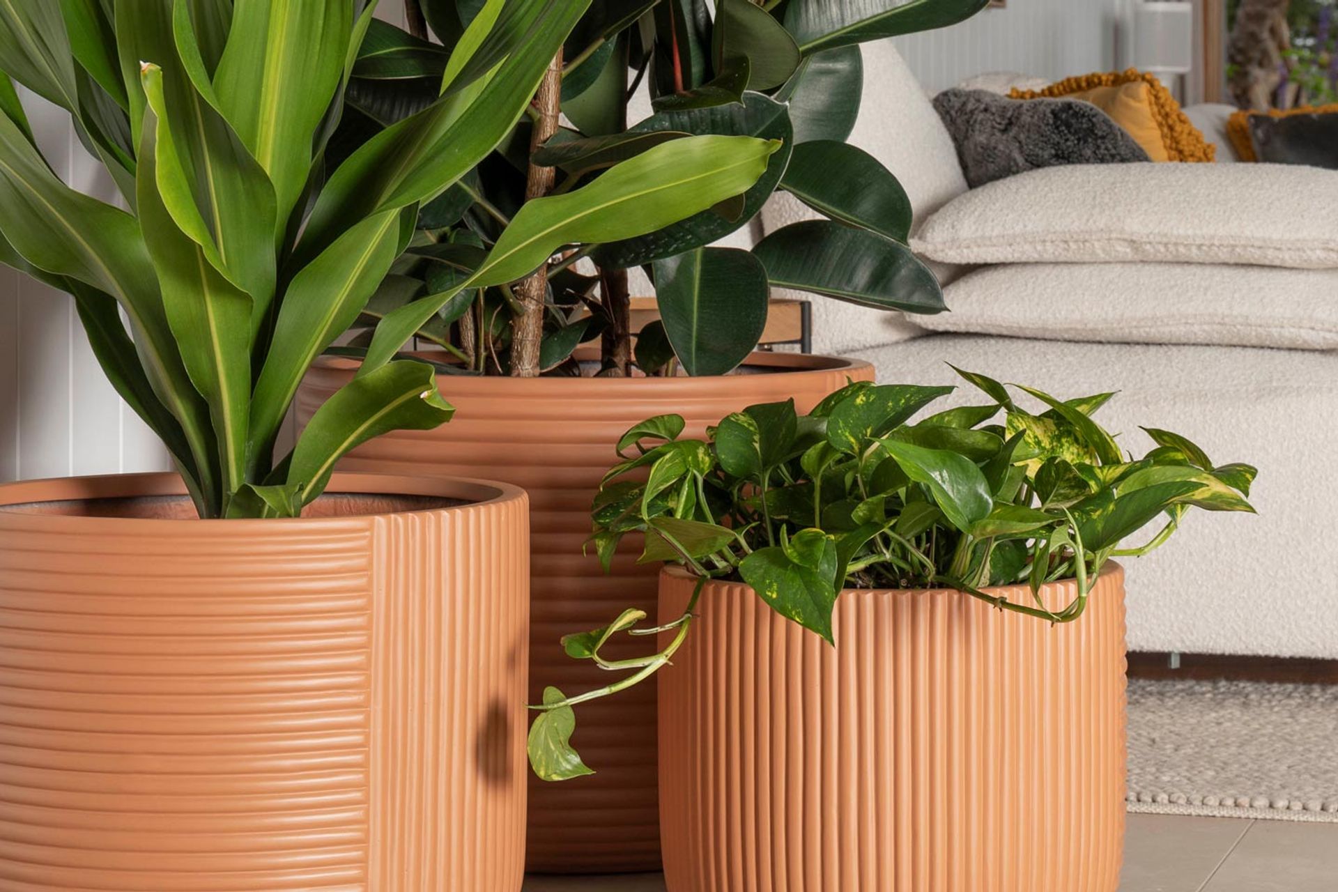 Gothenburg Lined Cylinders in Matte Tan