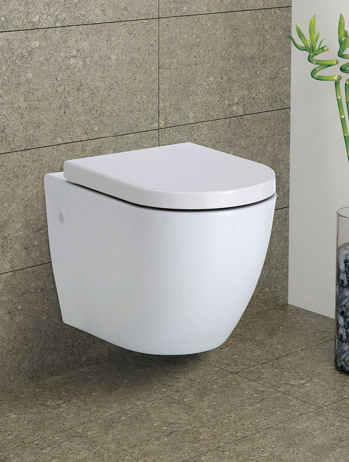 Wall-hung toilets feature a sleek and minimalist design, perfect for bathrooms where space is at a premium.