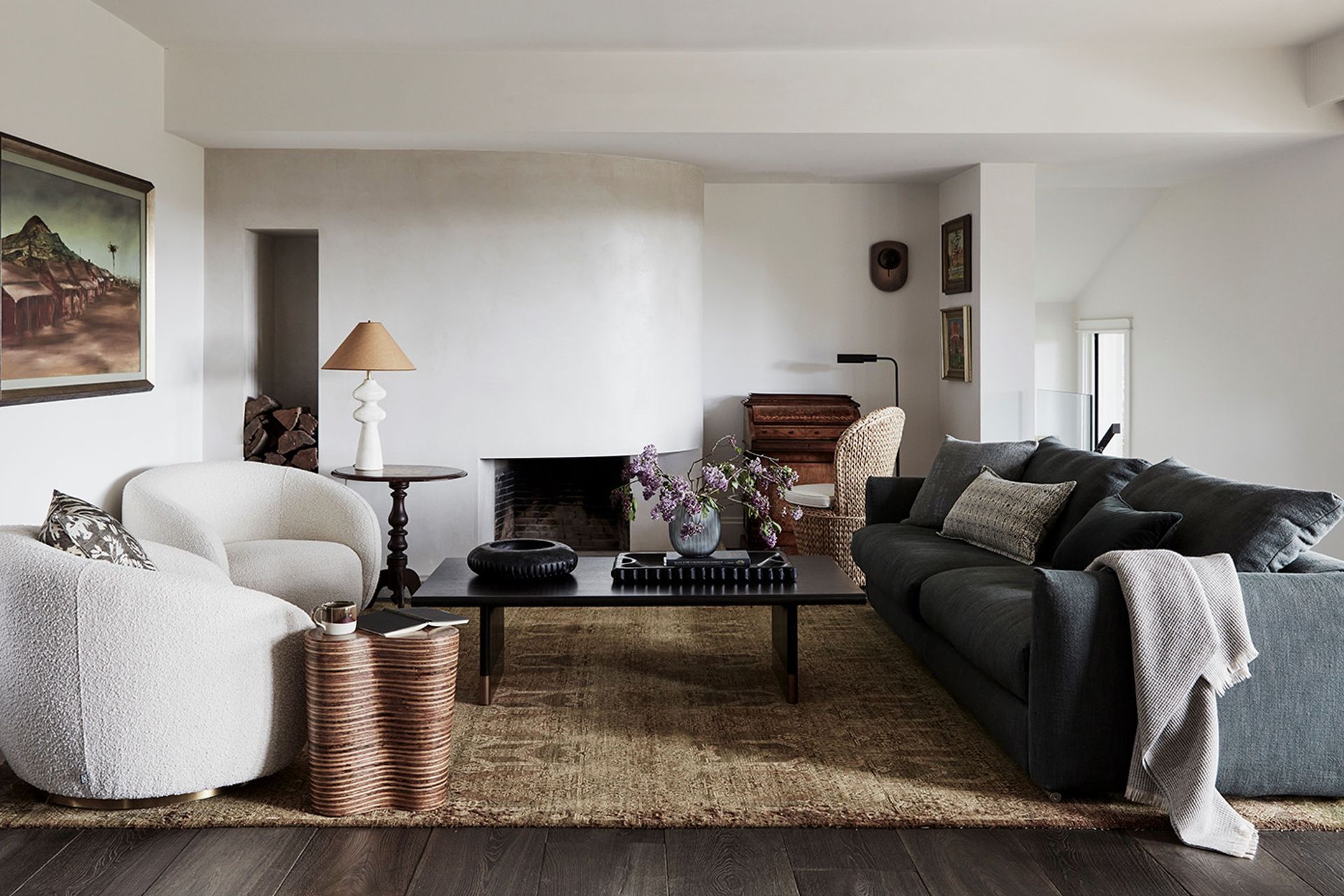 Furnished living room of SUGARLOAF by Kate Nixon