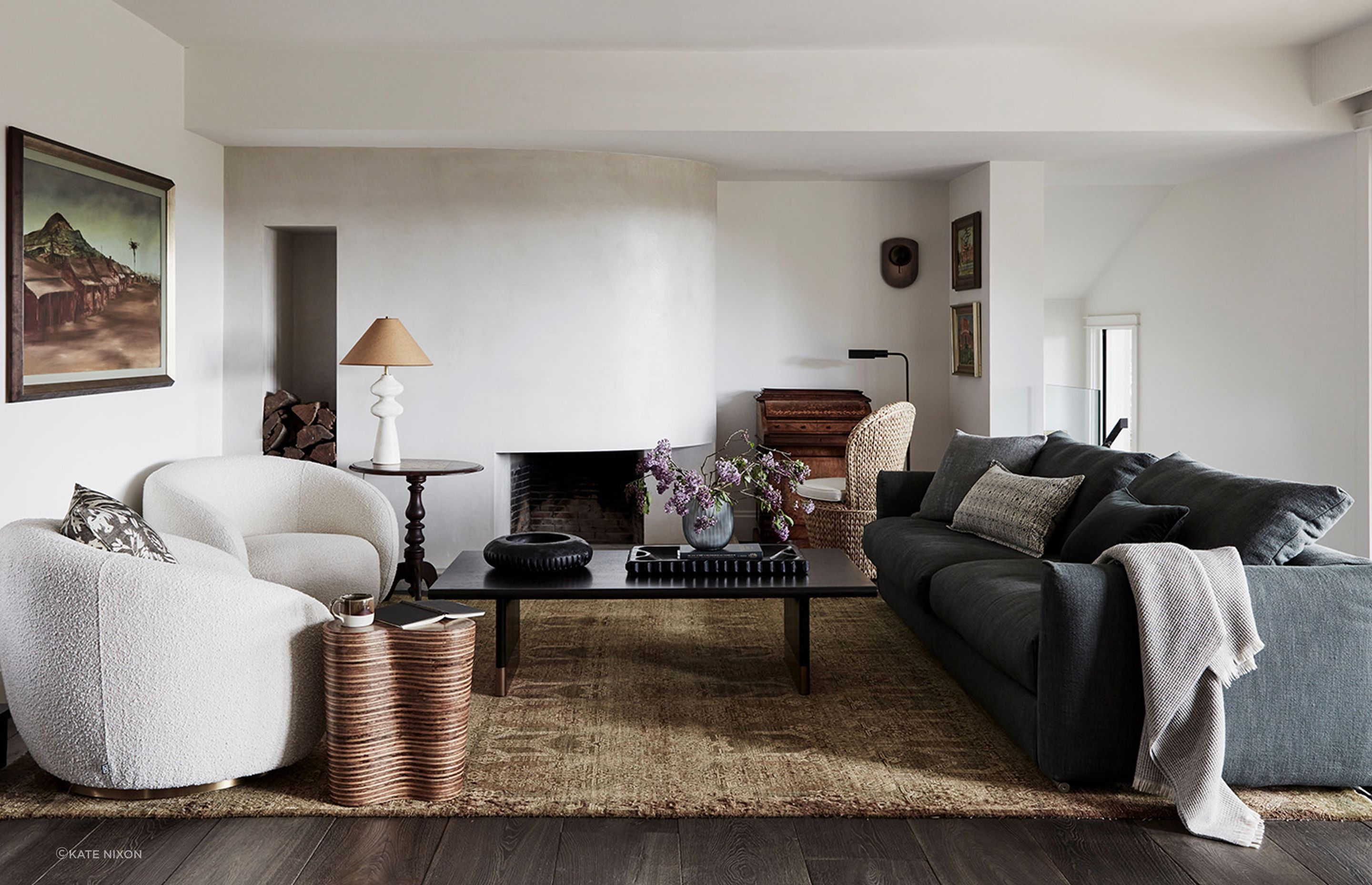 Furnished living room of SUGARLOAF by Kate Nixon